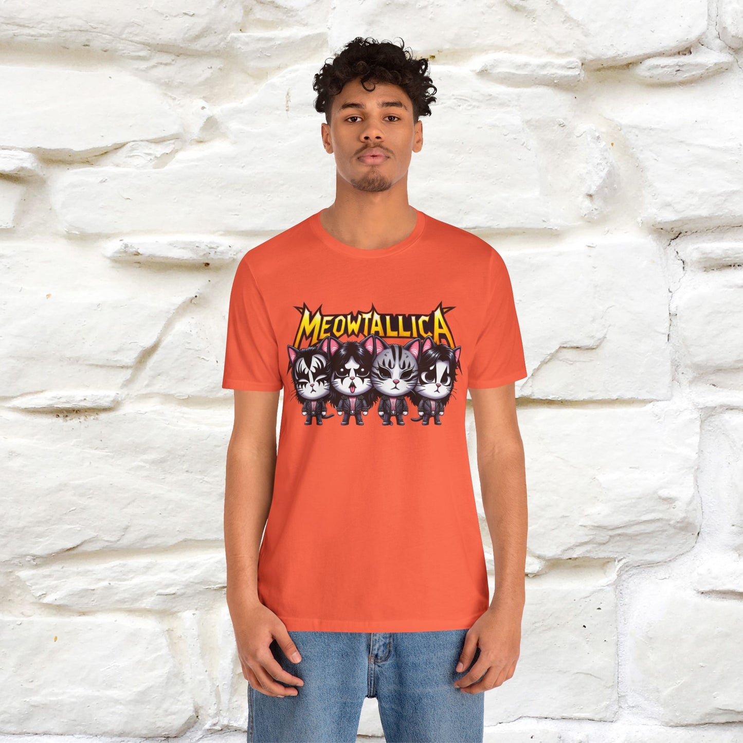 Meowtallica T-Shirt | Rock-Inspired Cat Tee| Nunu&Miao Studio - Nunu&Miao Studio