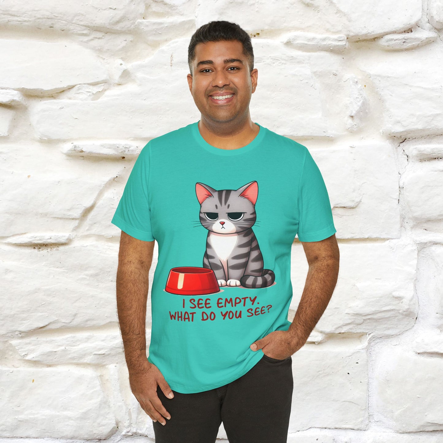 "I See Empty. What Do You See" | Cat T-Shirt | Nunu&Miao Studio