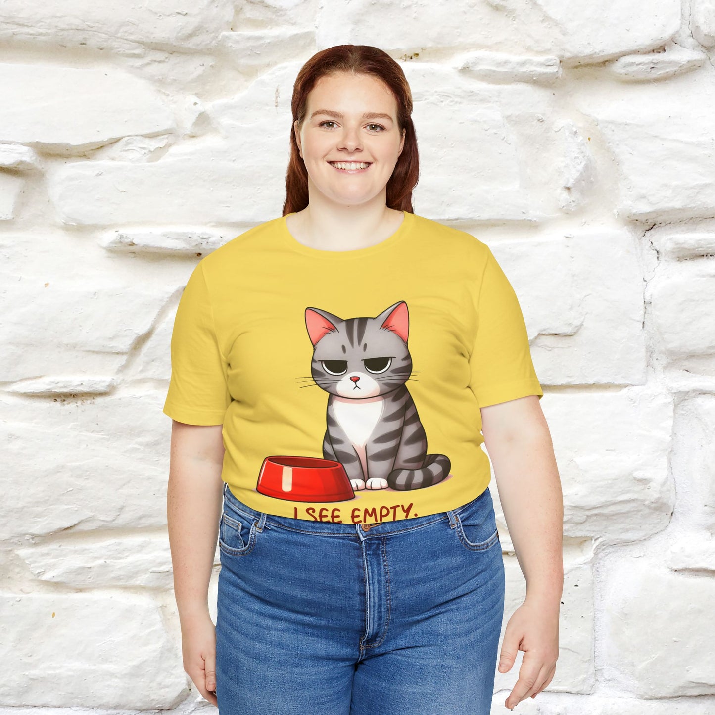 "I See Empty. What Do You See" | Cat T-Shirt | Nunu&Miao Studio