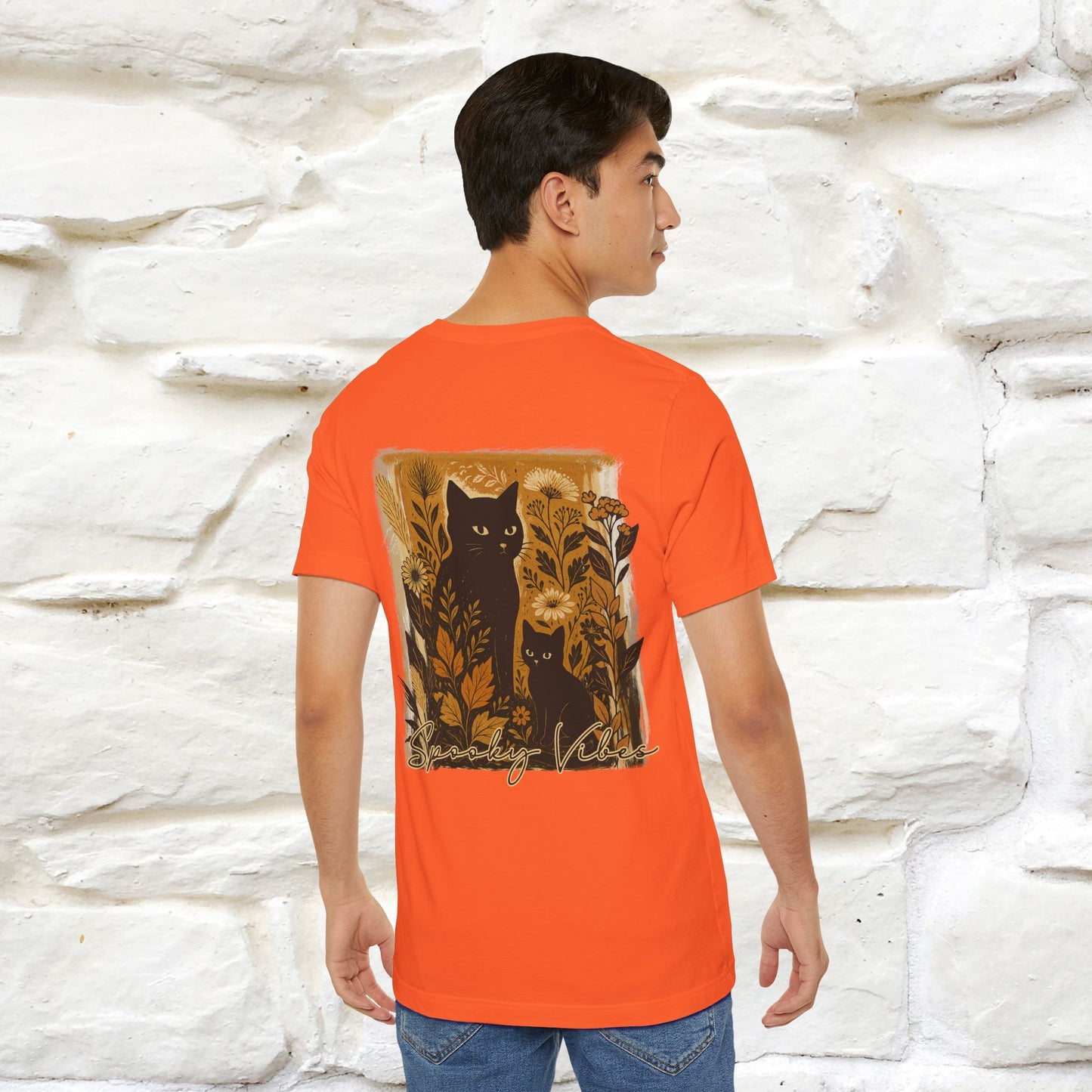 "Spooky Vibes" Cat T-shirt |Nunu&Miao Studio - Nunu&Miao Studio