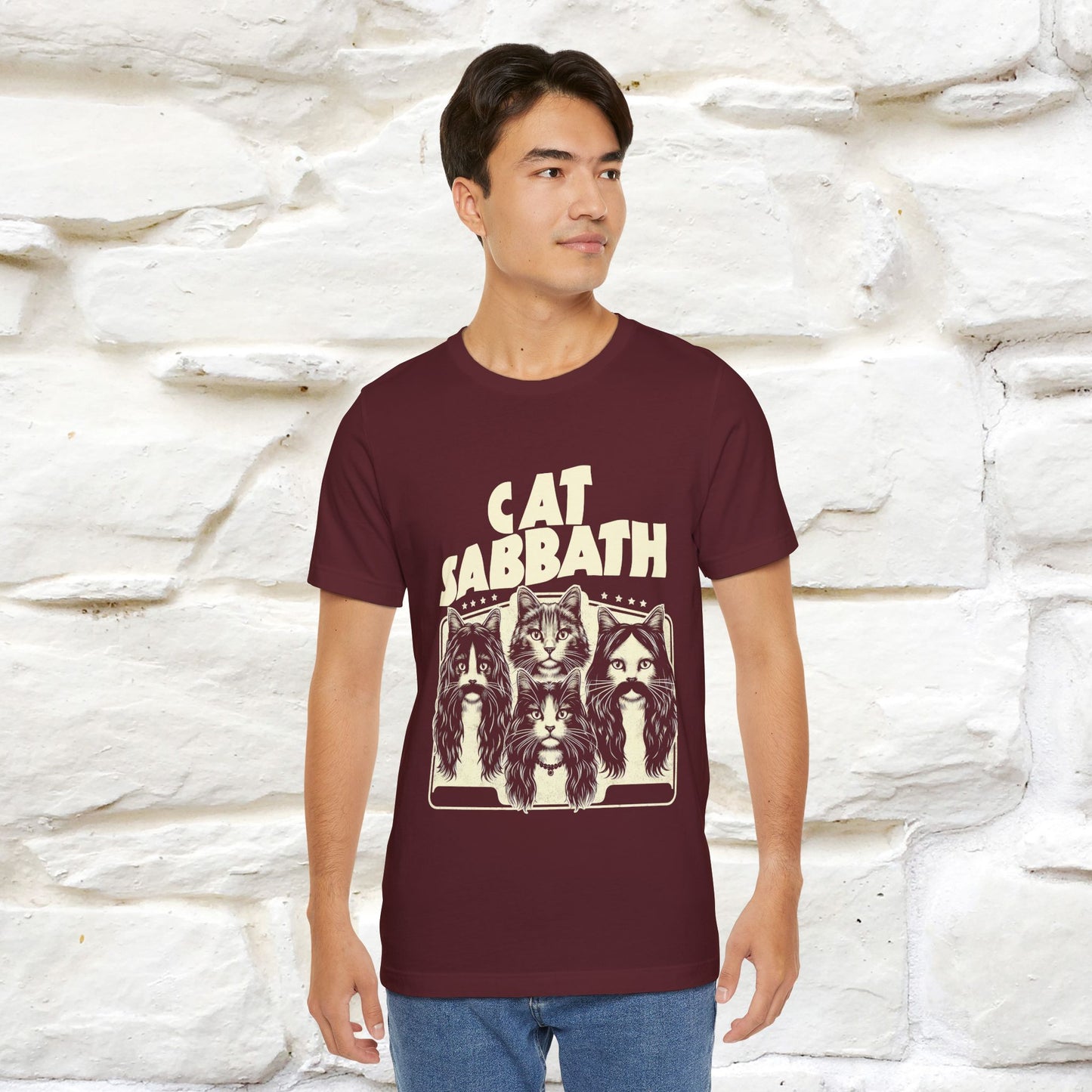 "Cat Sabbath" Cat T-shirt for Men & Women | 100% Cotton*| Feline-Inspired Tee