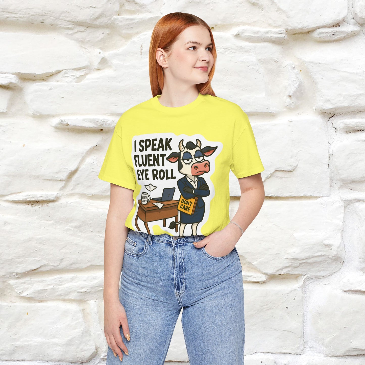 ''I Speak Fluent Eye Roll ''| Sarcastic Cat T-Shirt | Nunu&Miao Studio
