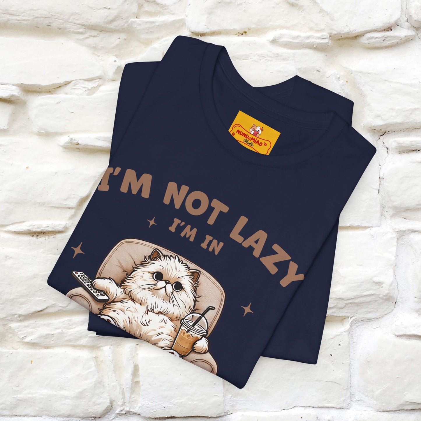 "I'm Not Lazy I'm In Energy-Saving Mode " Cat T-shirt |Nunu&Miao Studio