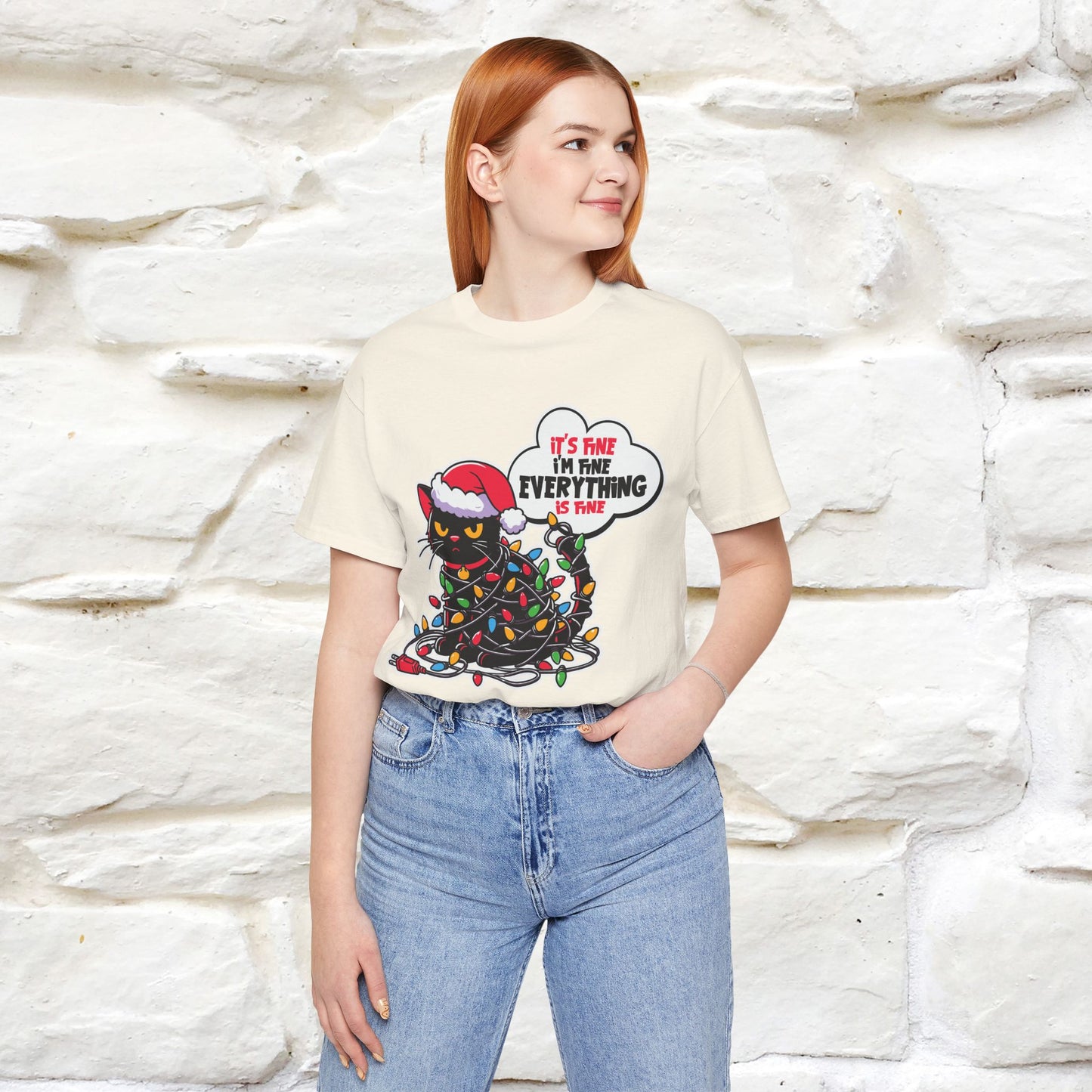 “Everything Is Fine..” | Cat T-Shirt | Nunu&Miao Studio
