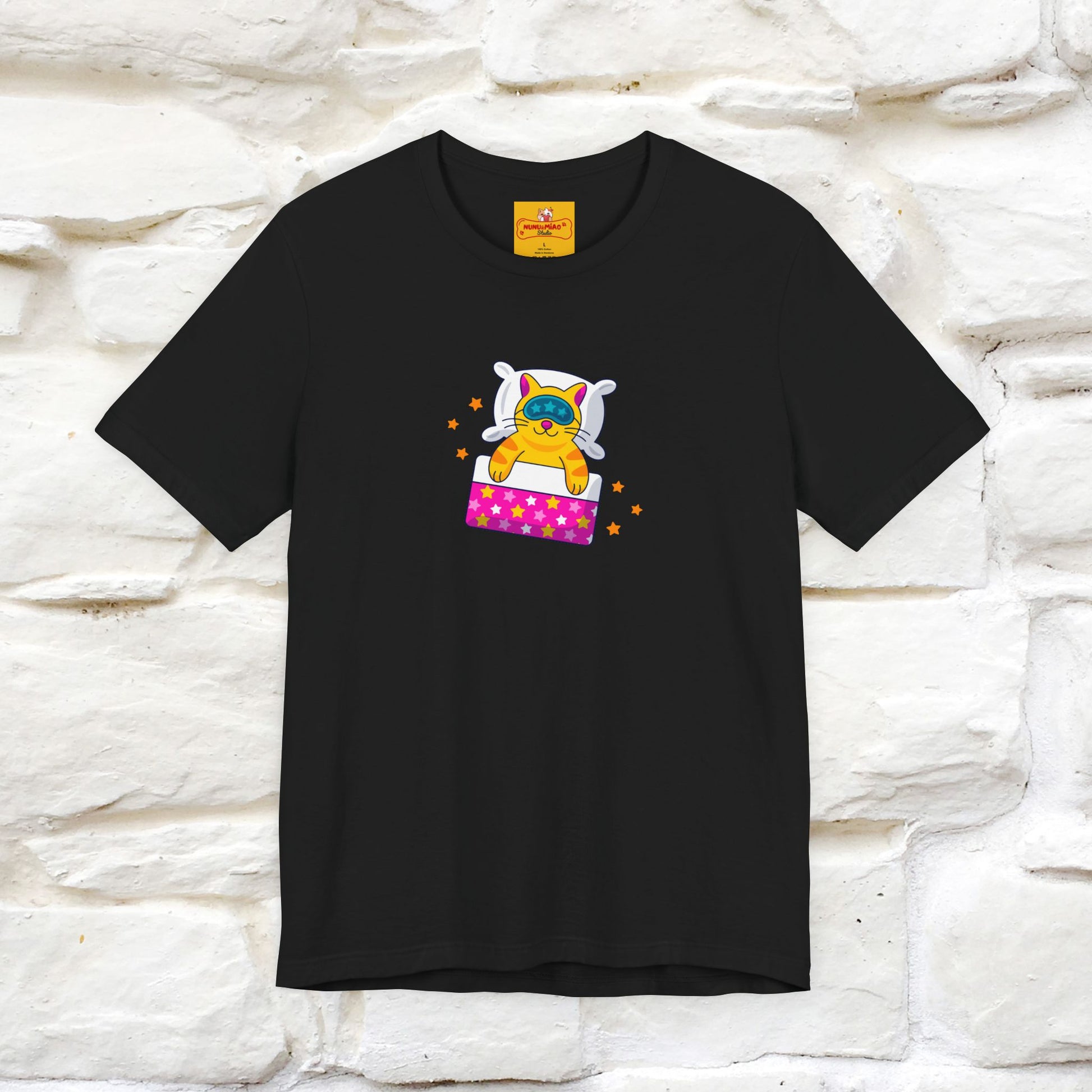"I Am Sorry I Have Plans With My Bed" |  Cat T-Shirt | Front & Back Design | Nunu&Miao Studio - Nunu&Miao Studio