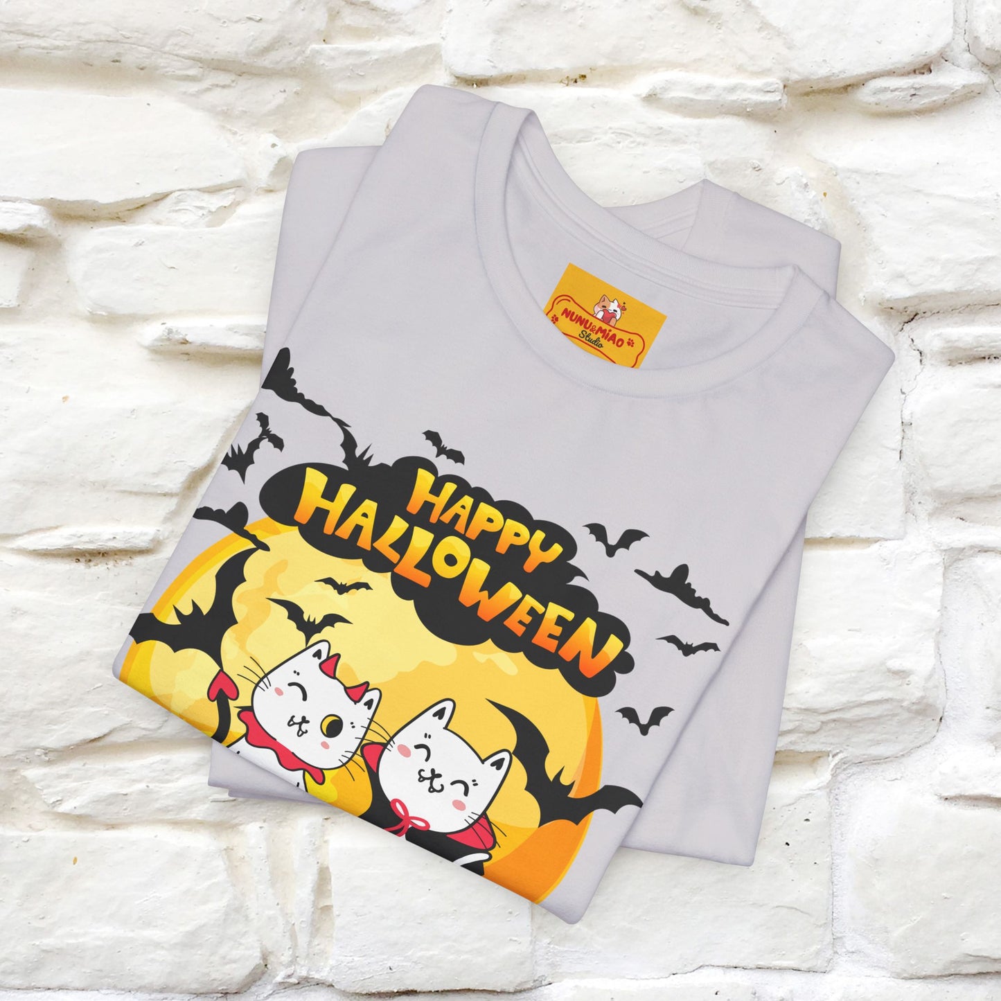 "Happy Halloween Cat Couple " Cat T-shirt |Nunu&Miao Studio