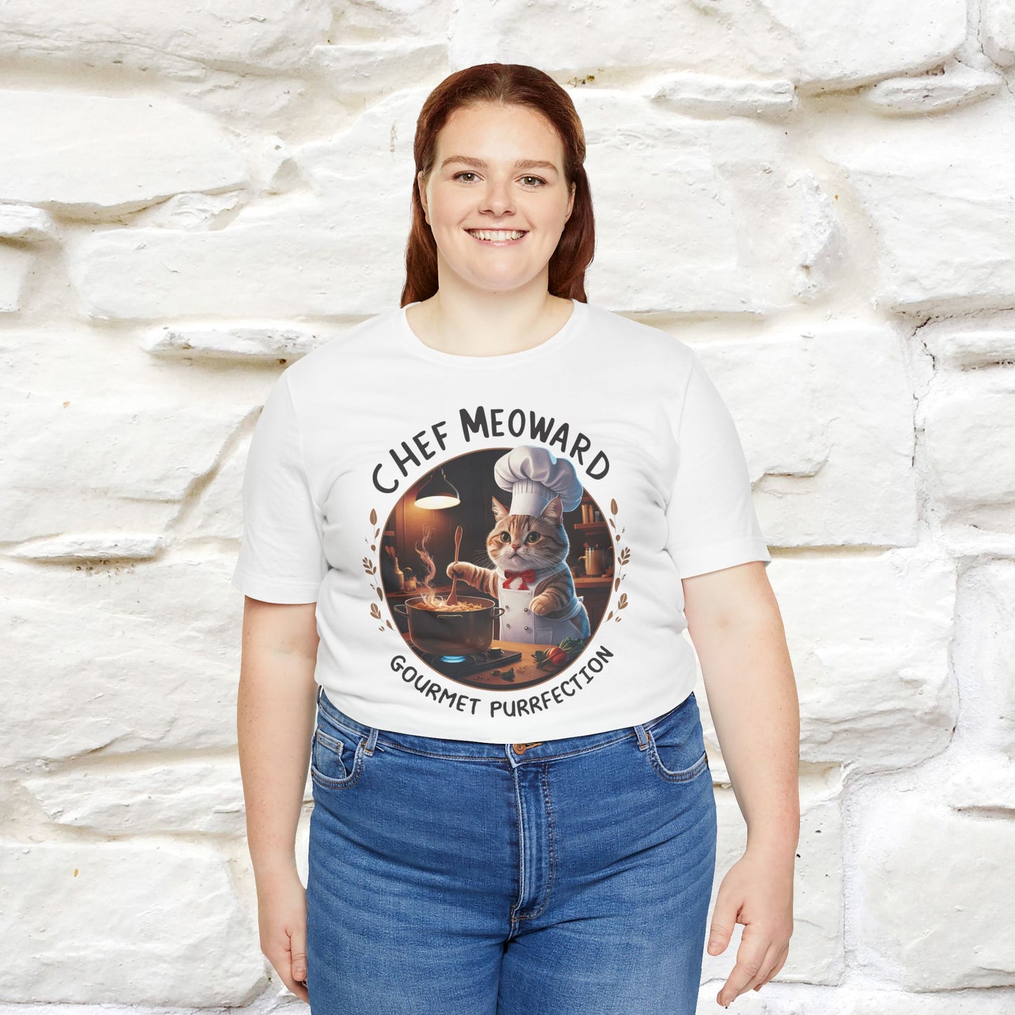 "Chef Meoward Gourmet Purrfection" Cat T-Shirt for Men & Women | 100% Cotton* - Nunu&Miao Studio