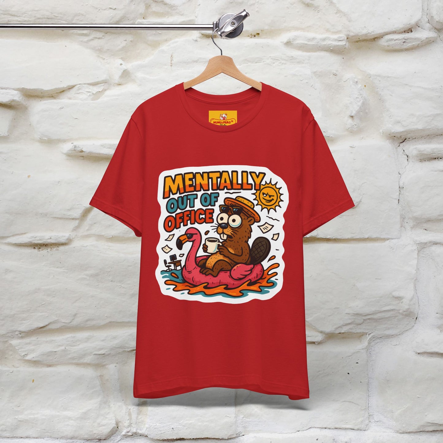 ''Mentally Out Of Office''| Sarcastic Cat T-Shirt | Nunu&Miao Studio