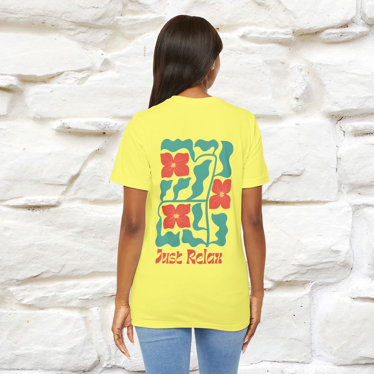 "Just Relax'' Cat T-Shirt Front and Back Design | Nunu&Miao Studio