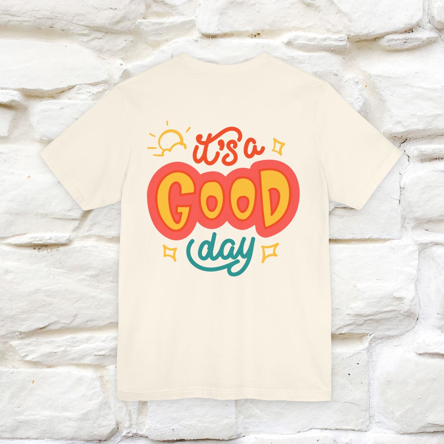 ""It's A Good Day" Cat T-Shirt| Front & Back Design | Nunu&Miao Studio