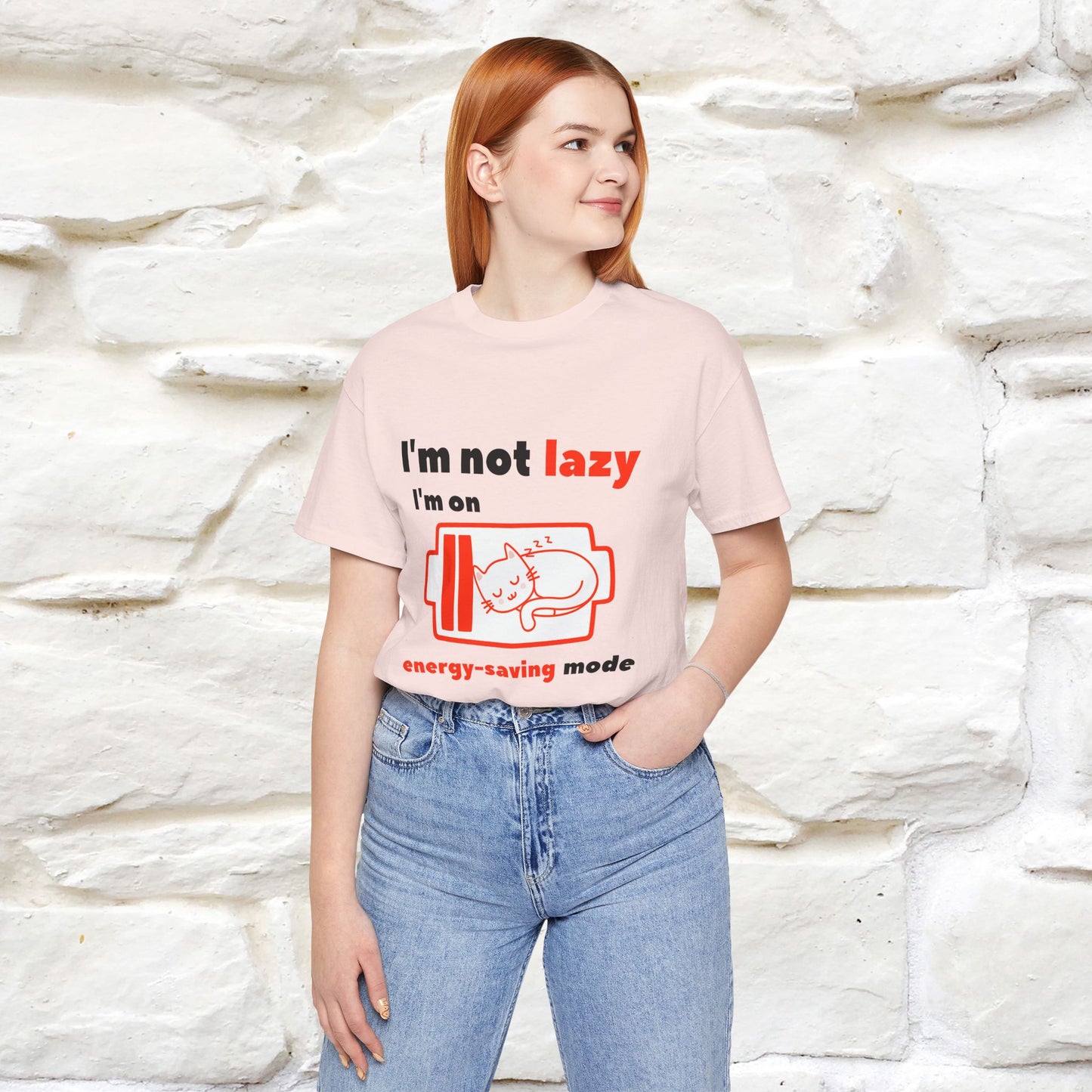 ''I am Not Lazy...'' Cat T-Shirt | Nunu&Miao Studio