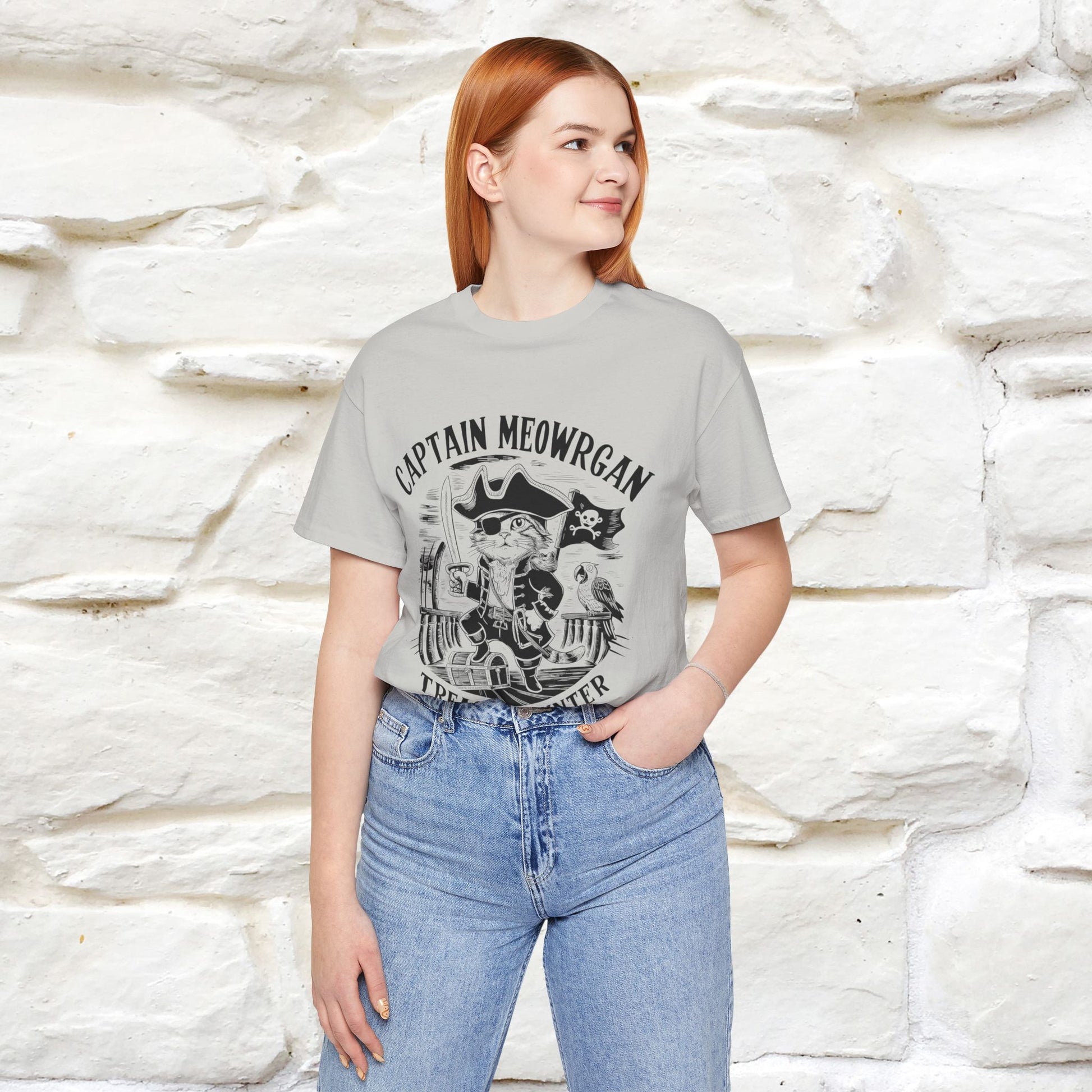 Captain Meowrgan Treasure Hunter |  |Cat T-Shirt | Nunu&Miao Studio - Nunu&Miao Studio