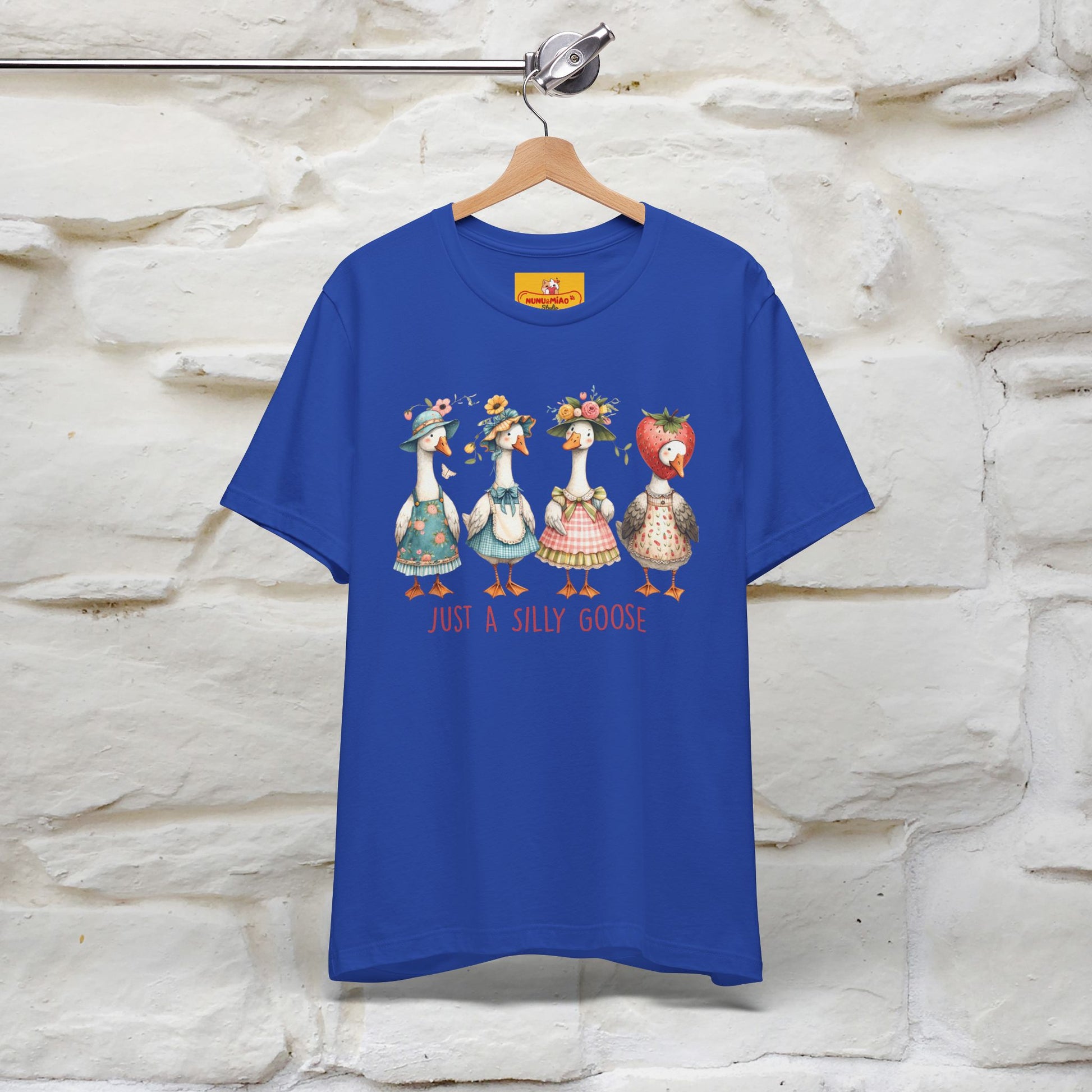 "Just A Silly Goose" Cute T-shirt |Nunu&Miao Studio - Nunu&Miao Studio