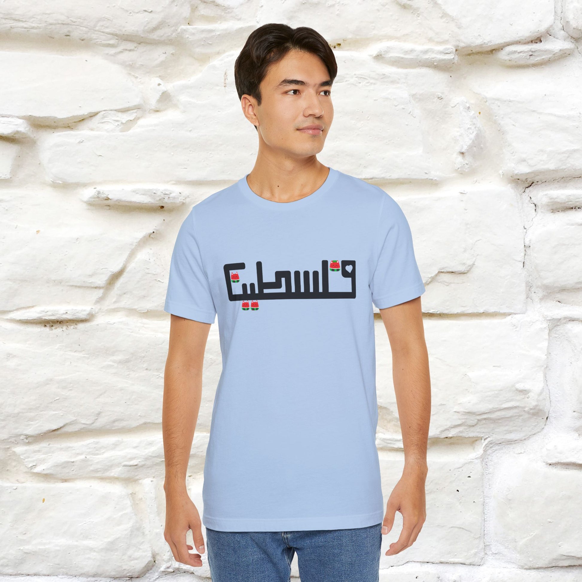 "Palestine" Cat T-shirt |Nunu&Miao Studio - Nunu&Miao Studio
