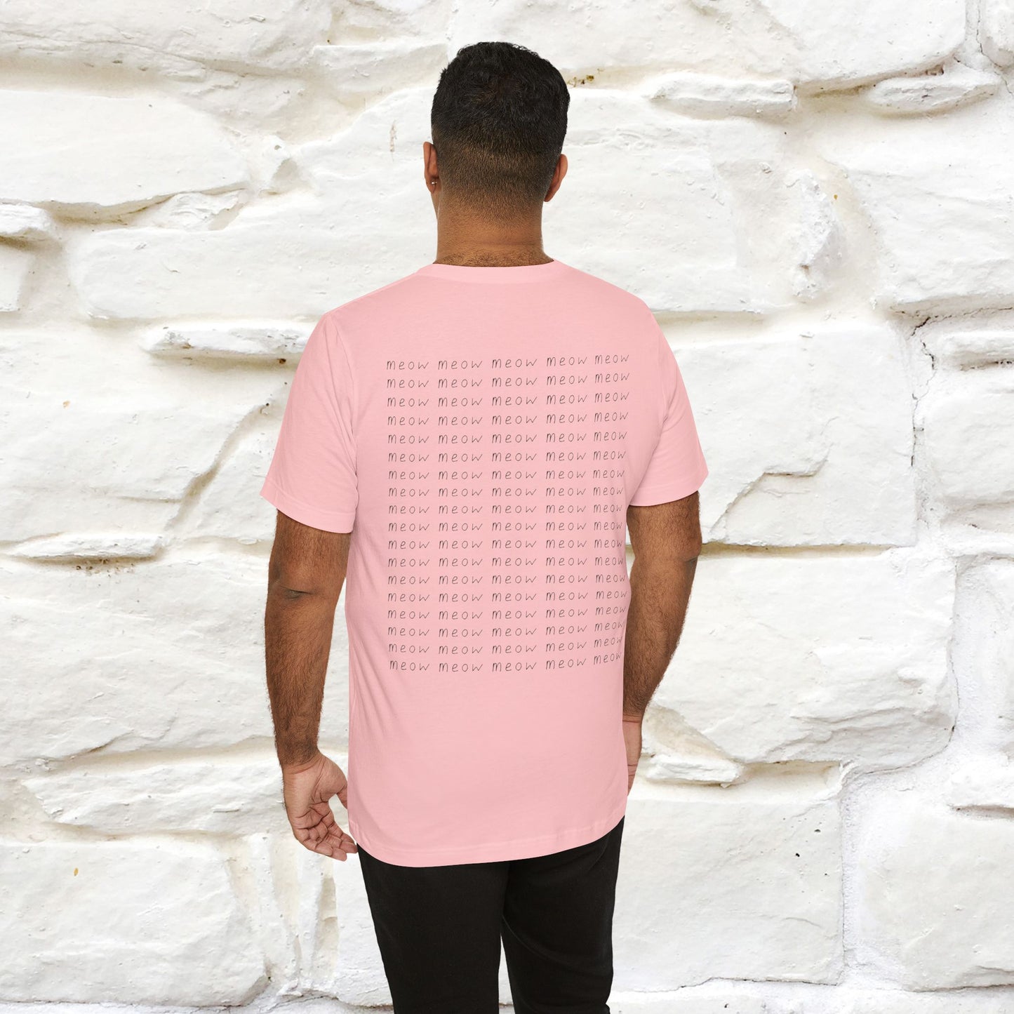 "Meow Meow Meow" Cat T-Shirt | Front & Back Design | Nunu&Miao Studio