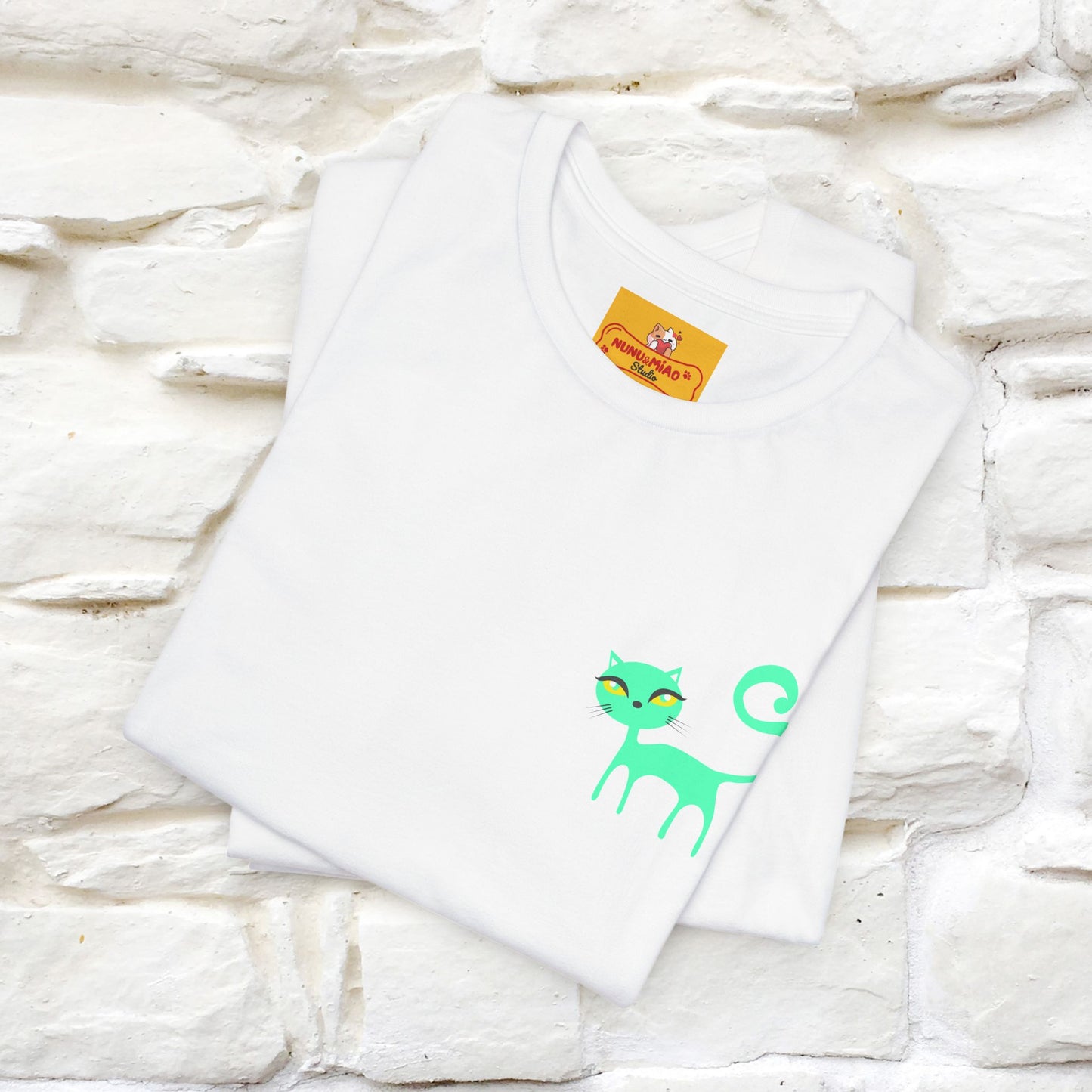 "Move Foreward Good Things Are Up Head" Cat T-Shirt| Front & Back Design | Nunu&Miao Studio