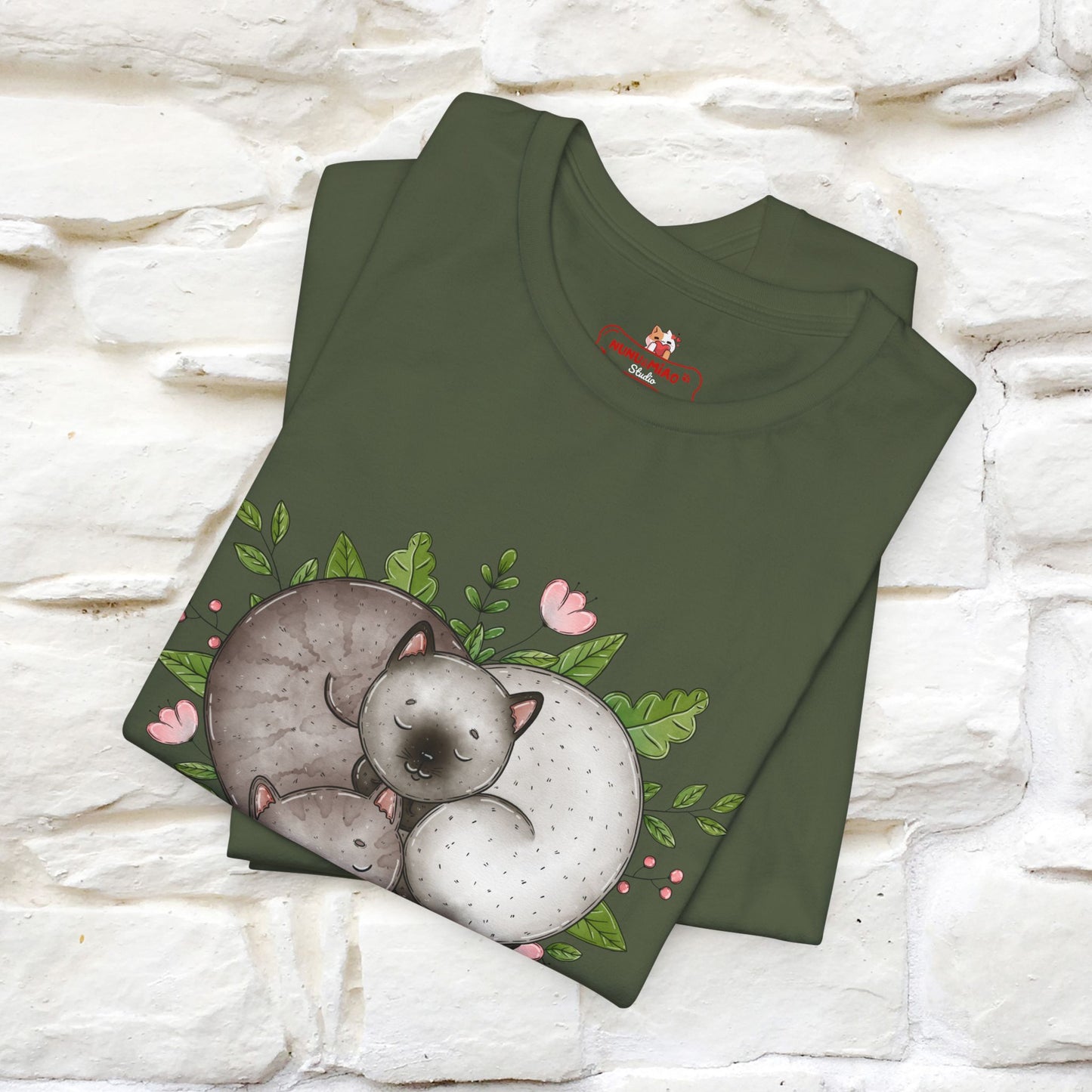 "All You Need Is Love" Cat T-Shirt | 100% Cotton* | Adorable Cat Apparel for Men & Women
