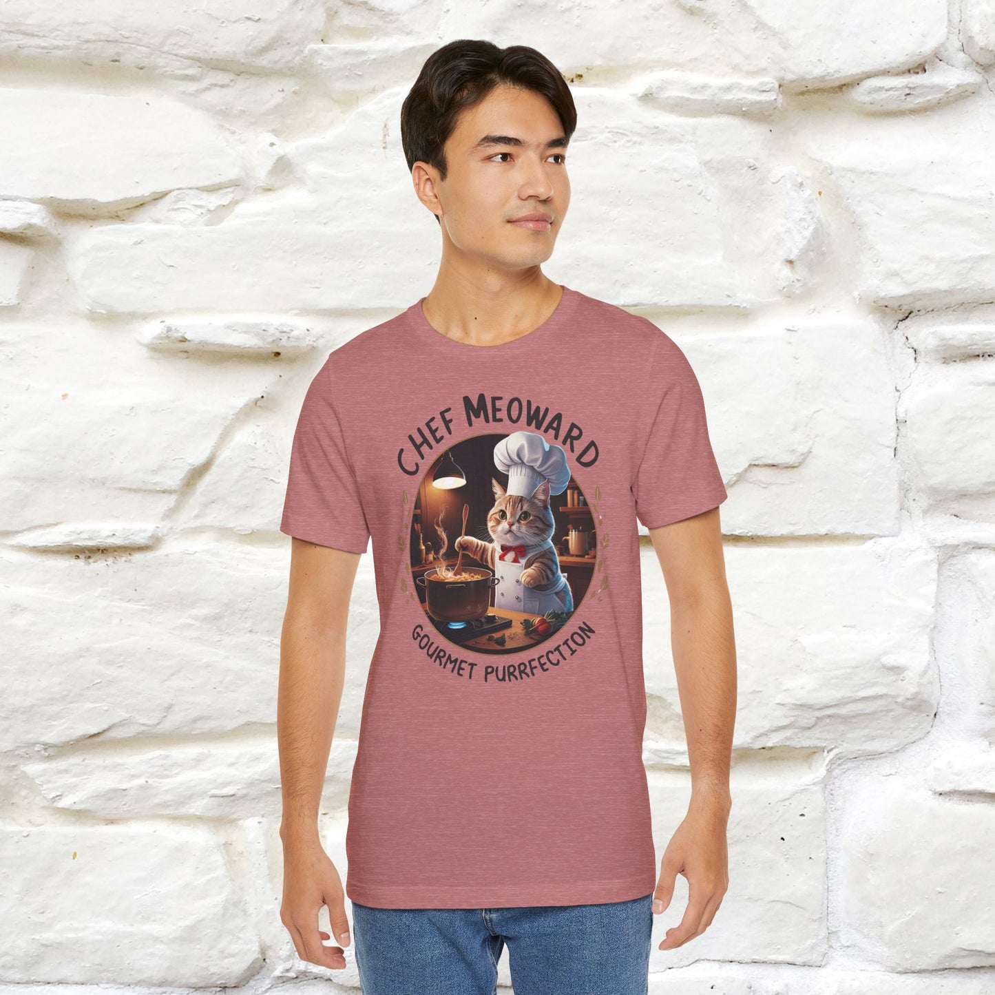"Chef Meoward Gourmet Purrfection" Cat T-Shirt for Men & Women | 100% Cotton* - Nunu&Miao Studio
