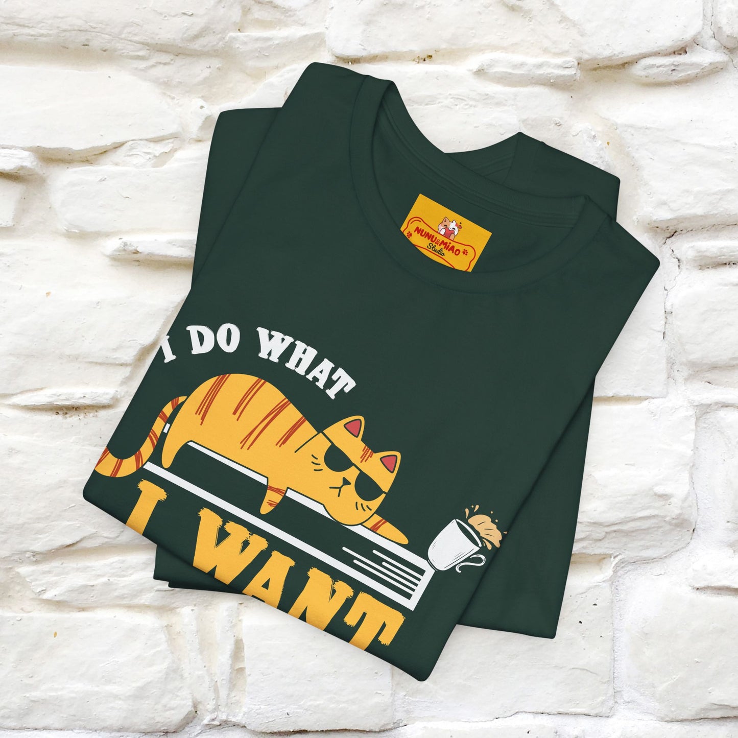 "I Do What I Want" Cat T-Shirt | Nunu & Miao Studio