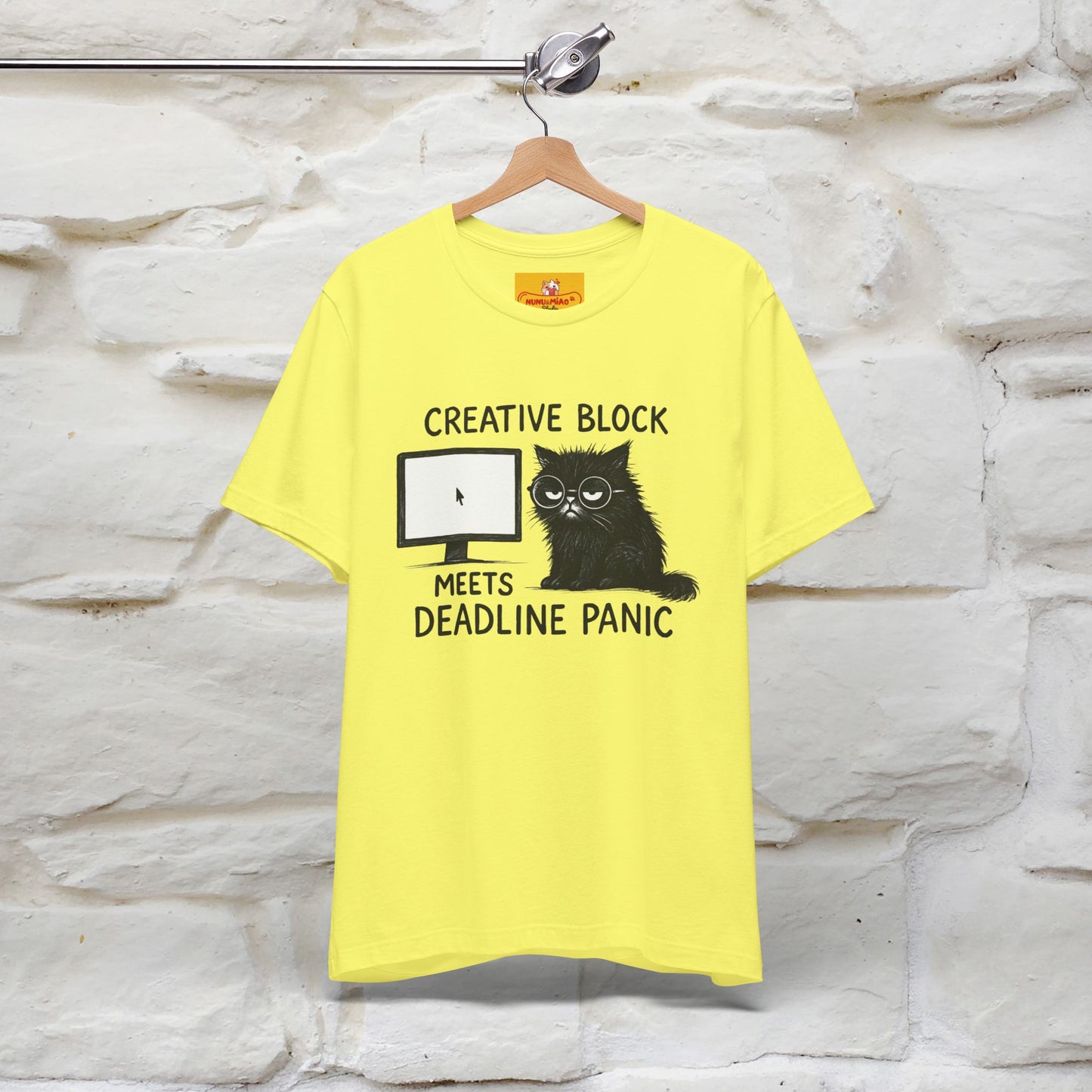 "Creative Block Meets Deadline..." |Cat T-Shirt | Nunu&Miao Studio