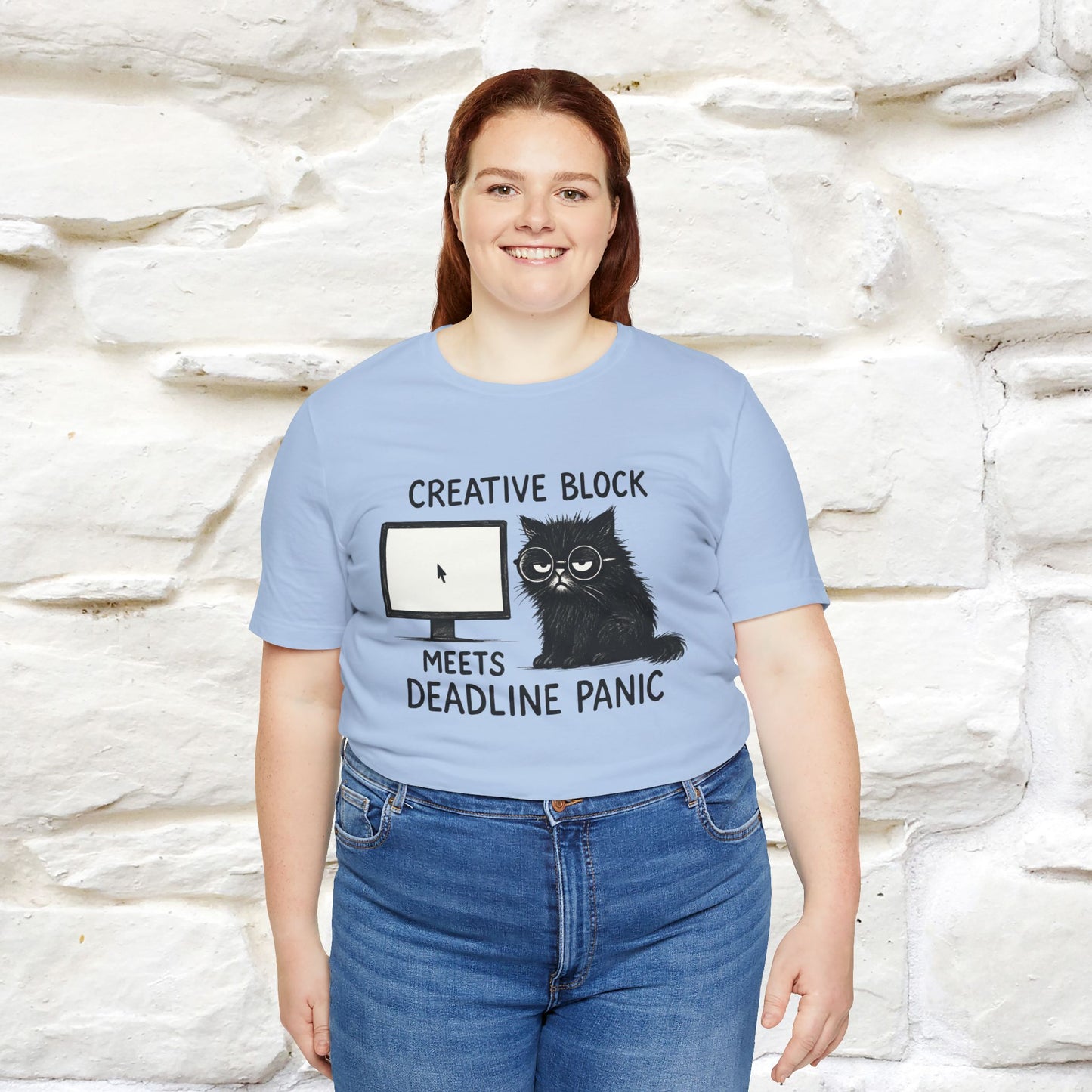 "Creative Block Meets Deadline..." |Cat T-Shirt | Nunu&Miao Studio