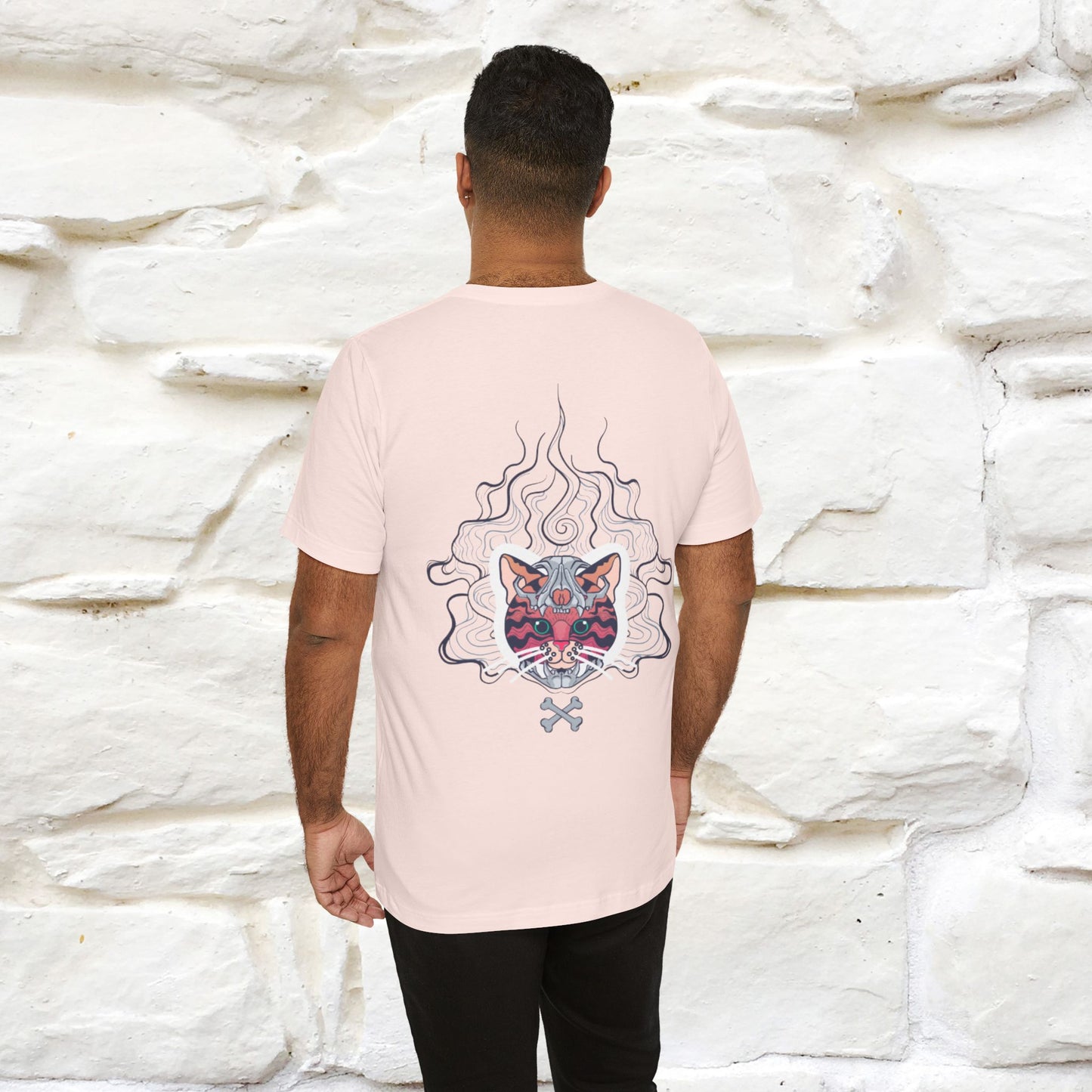 ''Air Fire Cat'' | Cat T-Shirt Front and Back Design | Nunu&Miao Studio