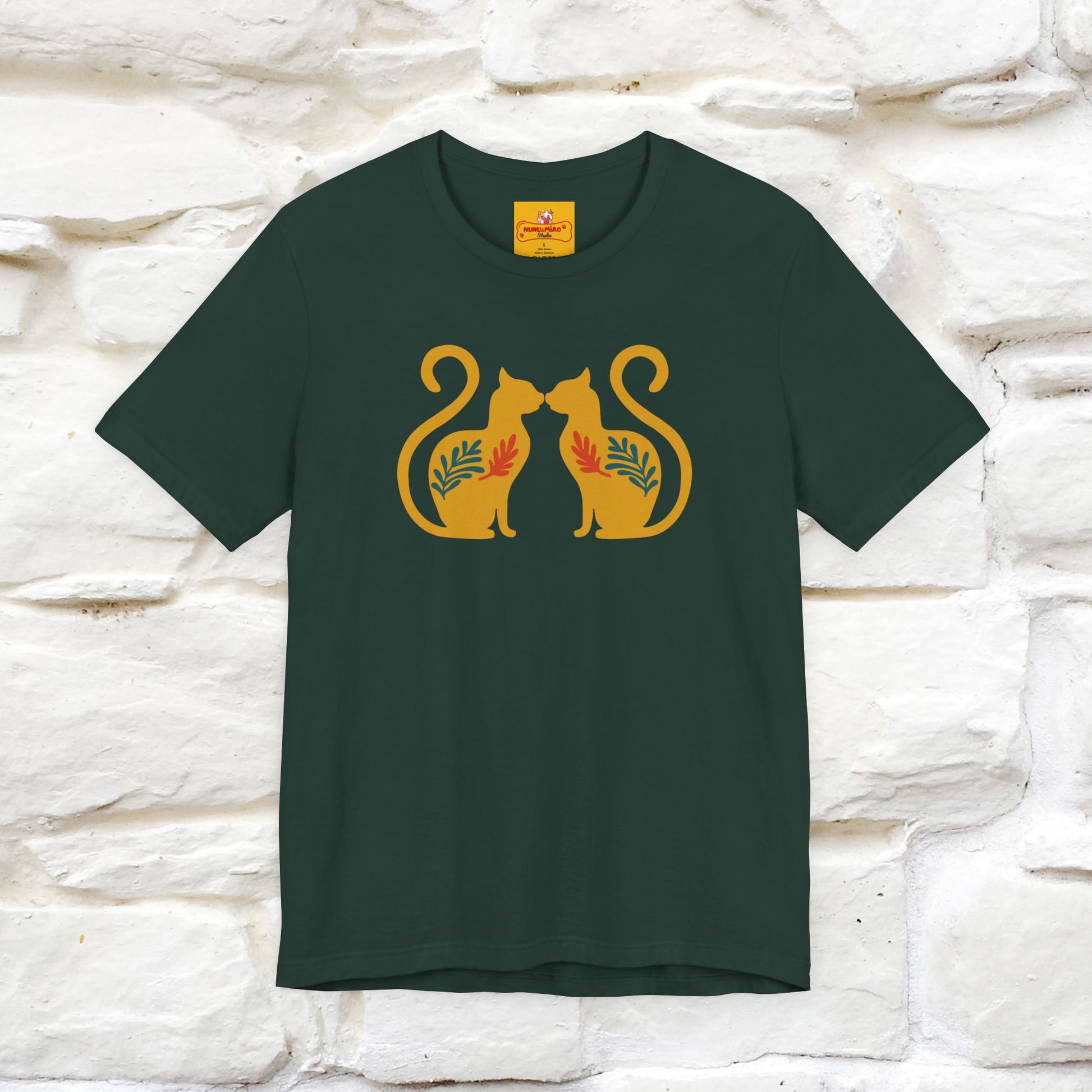''Power'' | Cat T-Shirt Front and Back Design | Nunu&Miao Studio - Nunu&Miao Studio