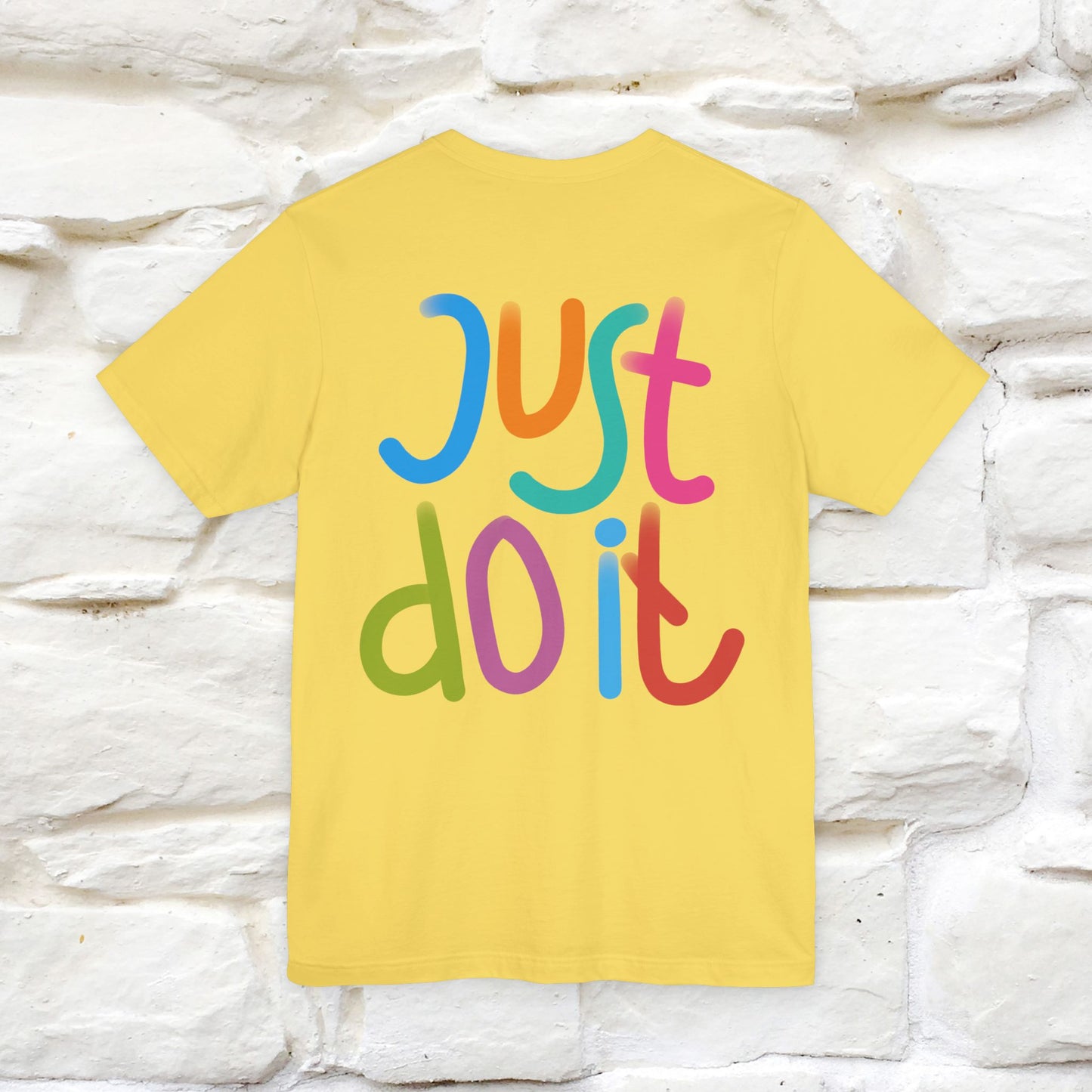 "Yes, Just Do It" Cat T-Shirt| Front & Back Design | Nunu&Miao Studio