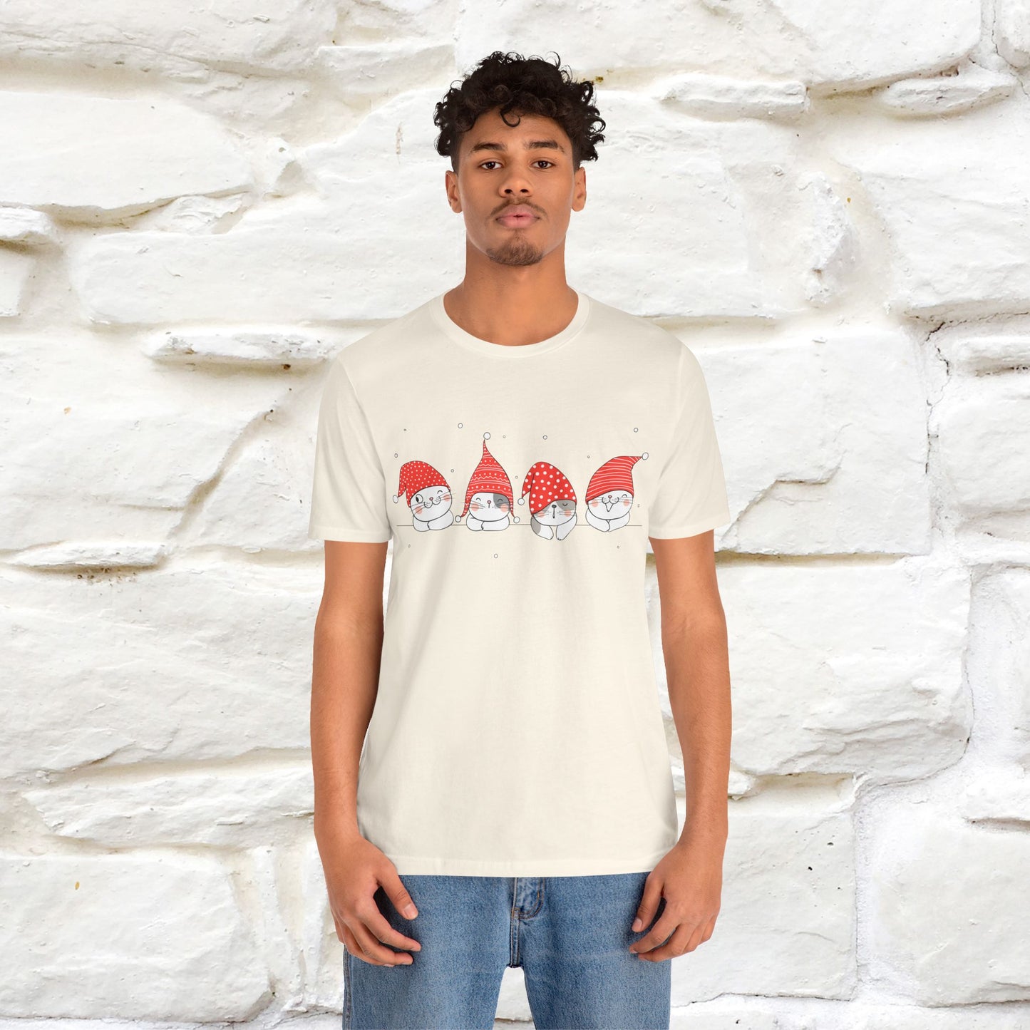 ''Christmas Cute'' |Cats T-shirt | Nunu&Miao Studio - Nunu&Miao Studio