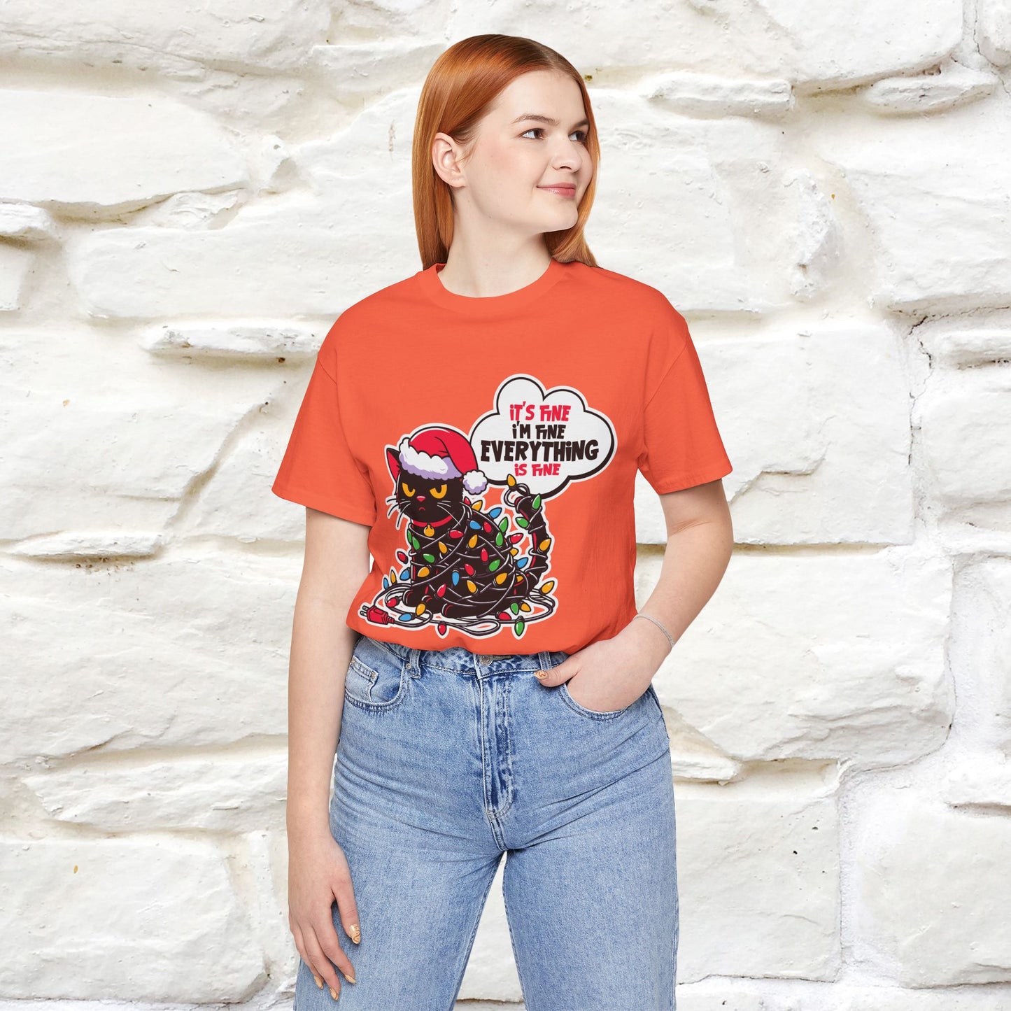 “Everything Is Fine..” | Cat T-Shirt | Nunu&Miao Studio