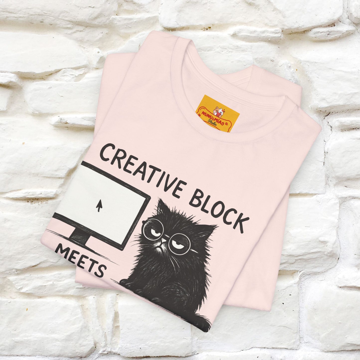 "Creative Block Meets Deadline..." |Cat T-Shirt | Nunu&Miao Studio