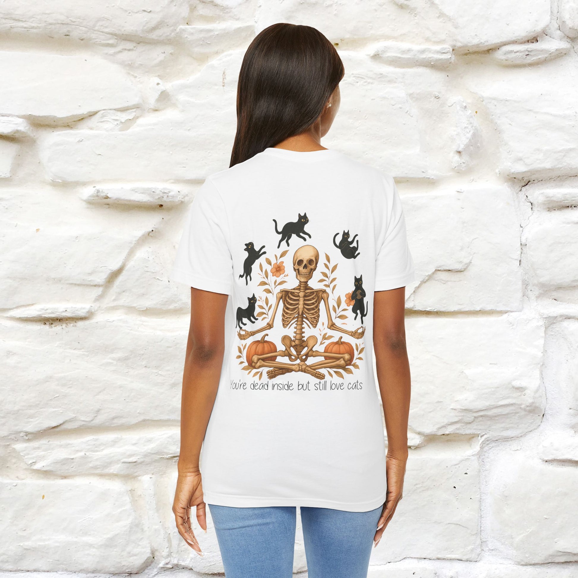 "You're Dead Inside But Still Love Cats " Halloween Cat T-shirt |Nunu&Miao Studio - Nunu&Miao Studio