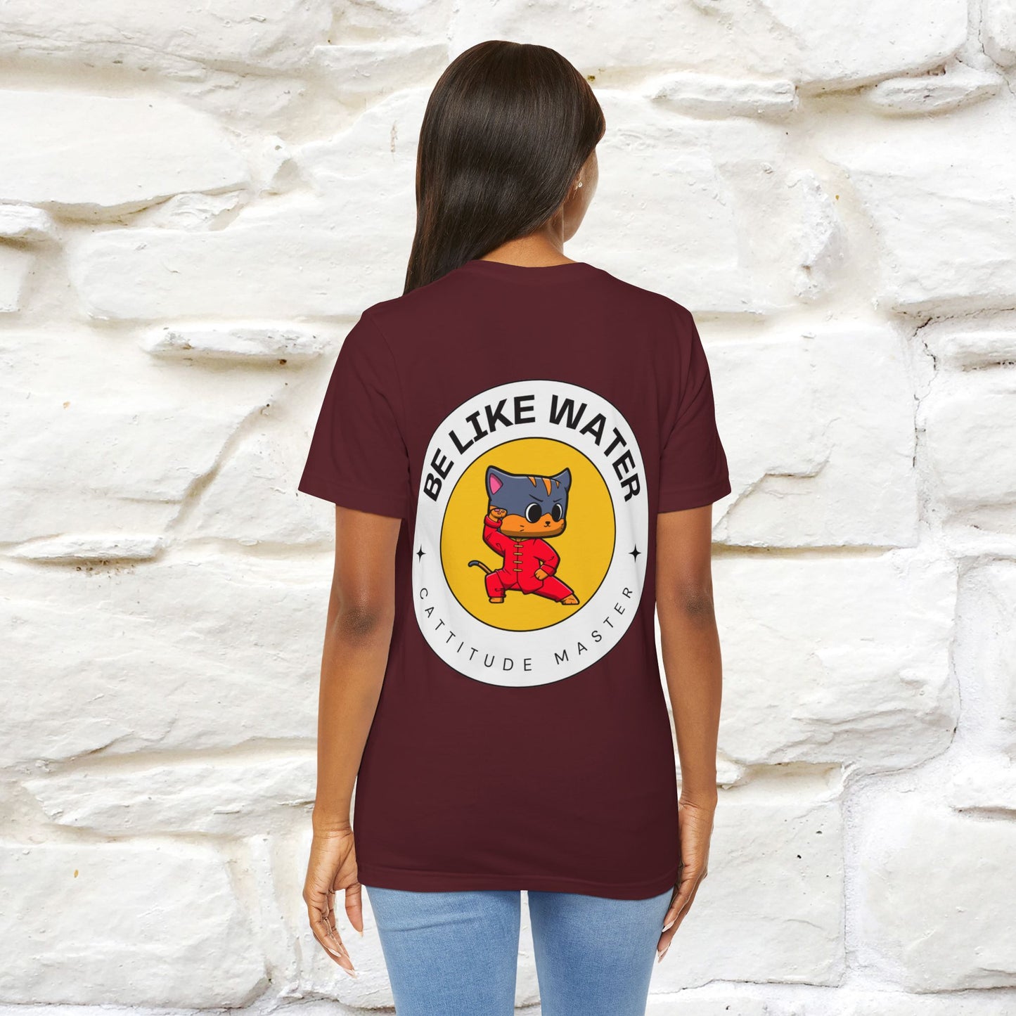"Be Like Water: Cattitude Master | Cat T-Shirt |Nunu&Miao Studio