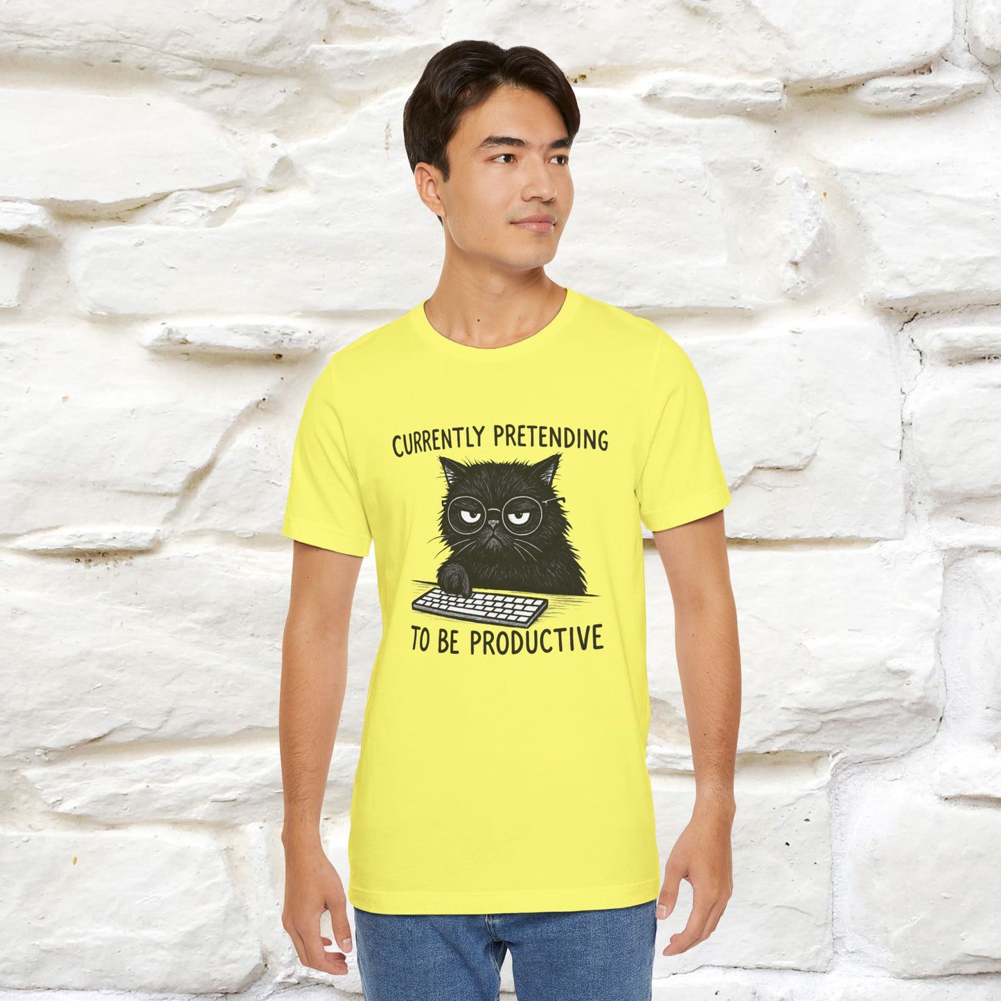 "Currently Pretending To Be Productive" |Cat T-Shirt | Nunu&Miao Studio
