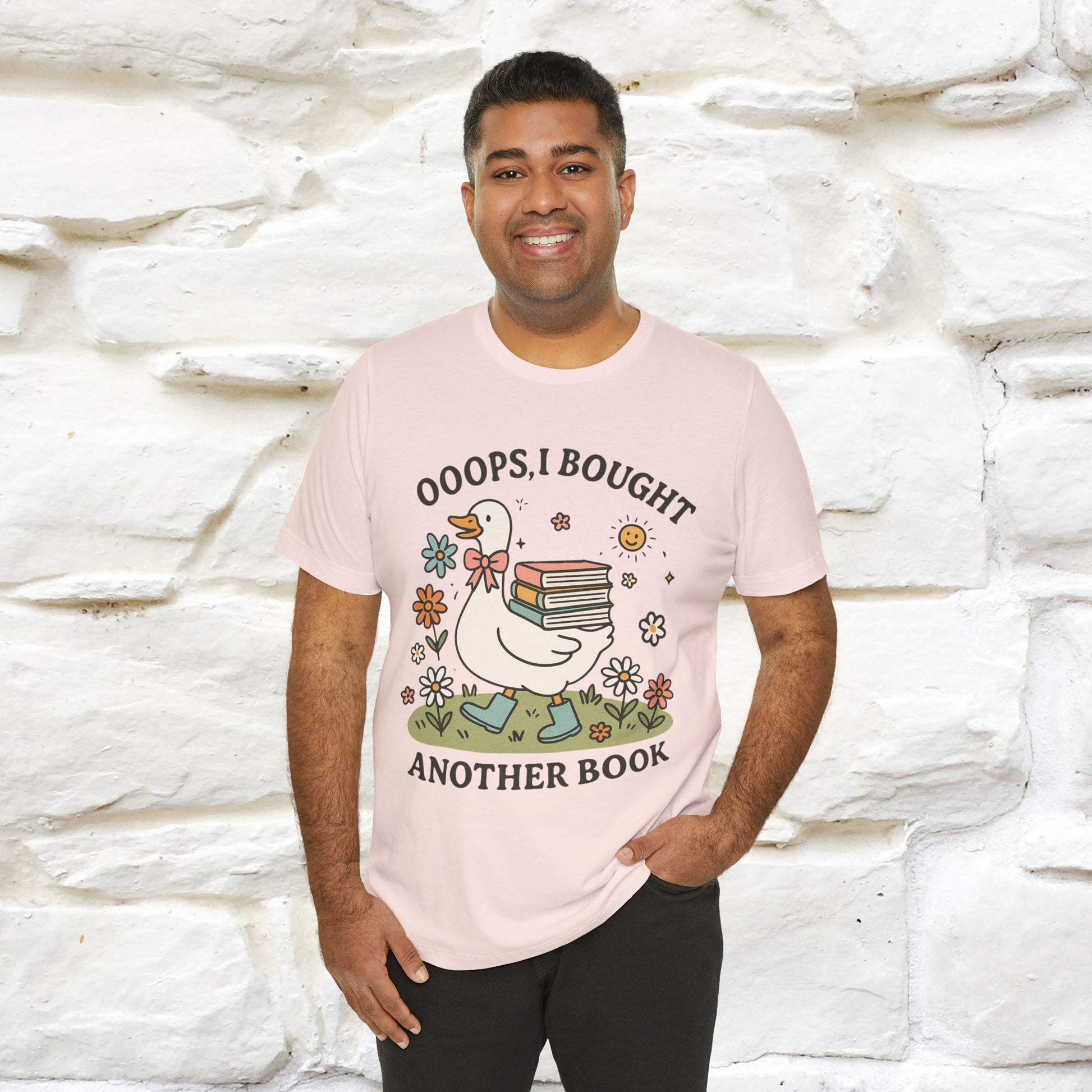 "Oooops I Bought Another Book" Funny Goose T-shirt |Nunu&Miao Studio - Nunu&Miao Studio