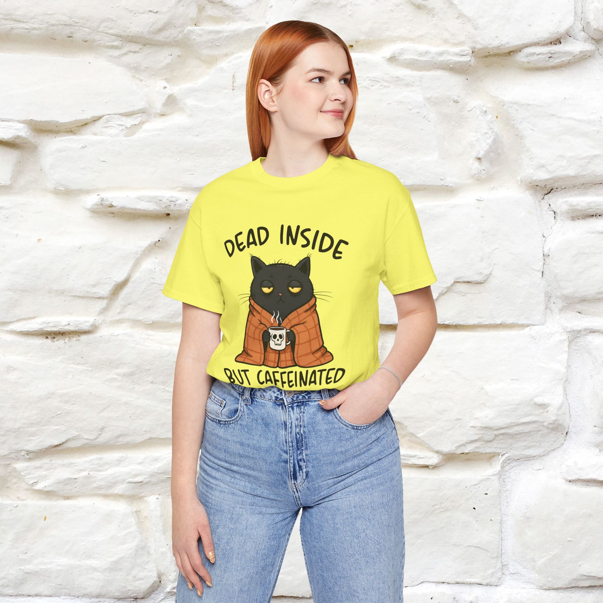 "Dead Inside But Caffeinated" |Funny T-Shirt | Nunu&Miao Studio - Nunu&Miao Studio