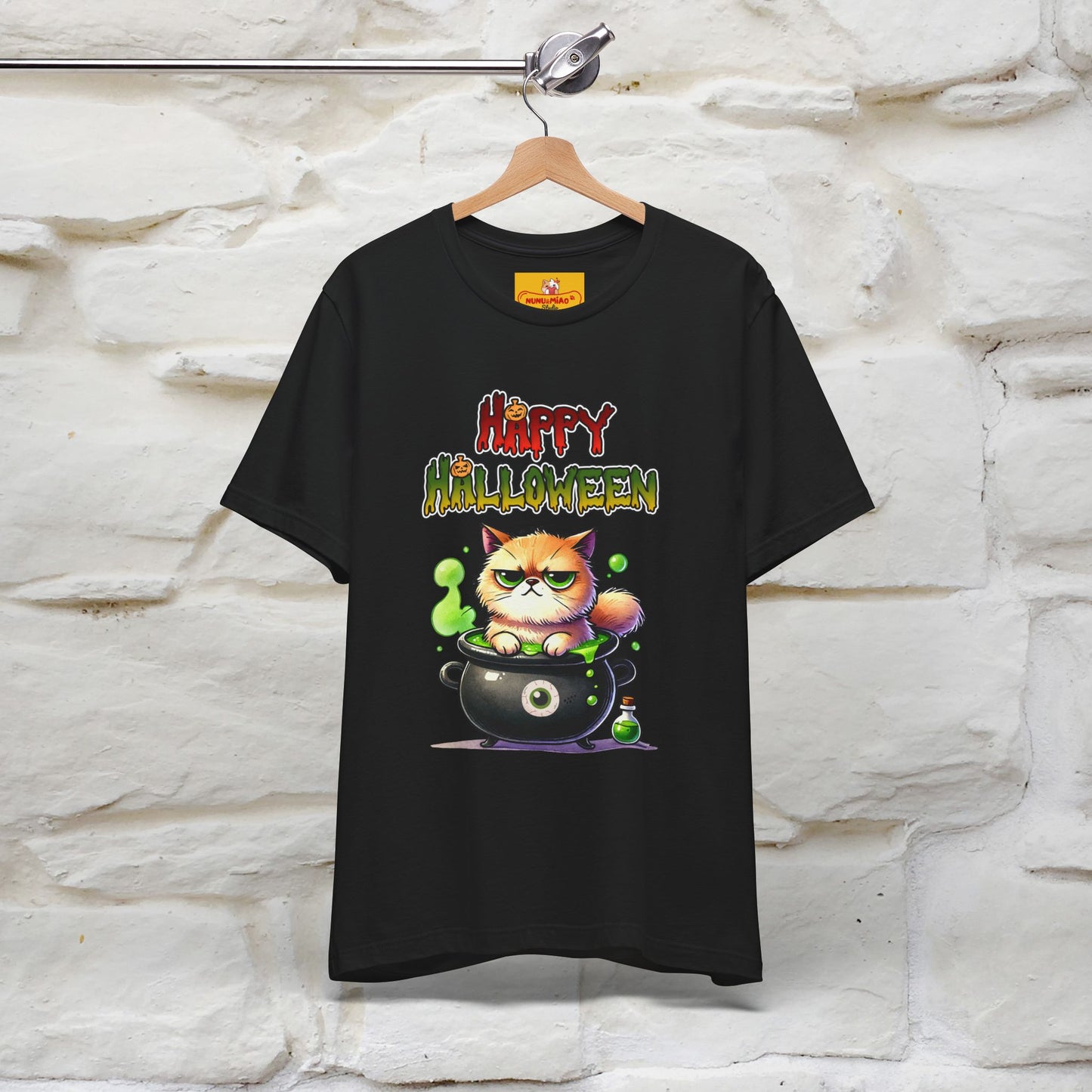 "Angry Cat Happy Halloween" Cat T-shirt |Nunu&Miao Studio