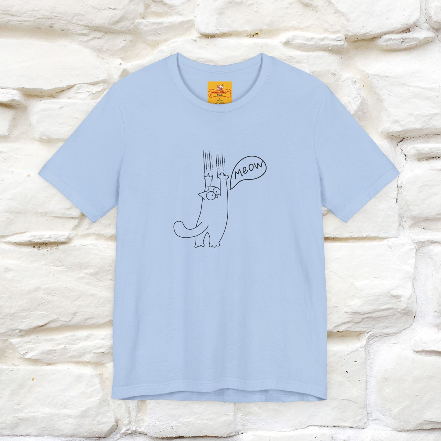 "Meow Meow Meow" Cat T-Shirt | Front & Back Design | Nunu&Miao Studio