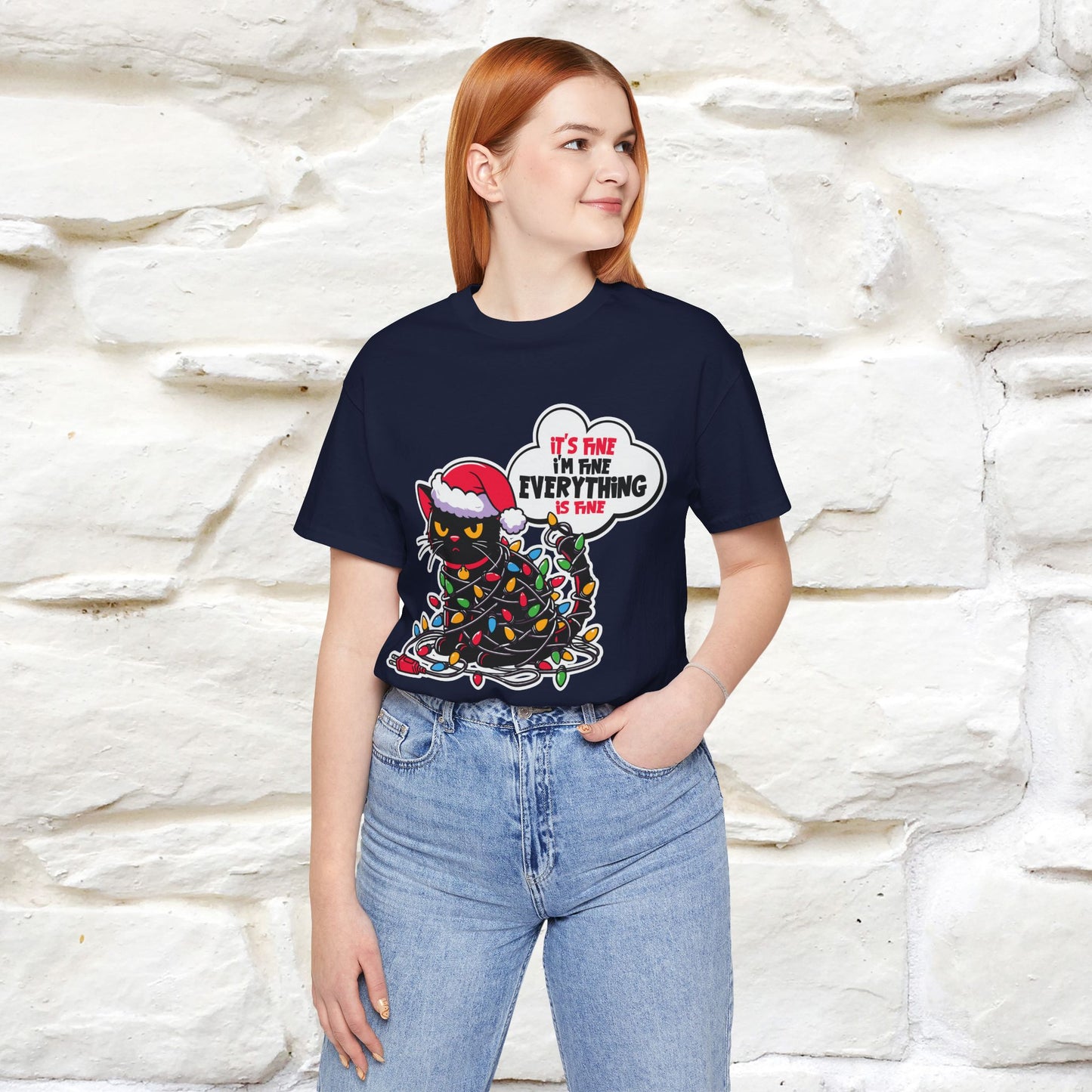 “Everything Is Fine..” | Cat T-Shirt | Nunu&Miao Studio