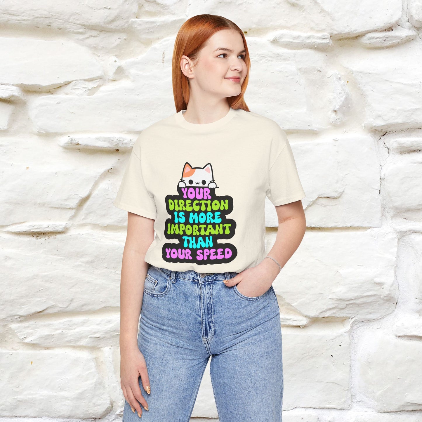 "Your Direction Is More ..." | Cat T-shirt | Nunu&Miao Studio - Nunu&Miao Studio