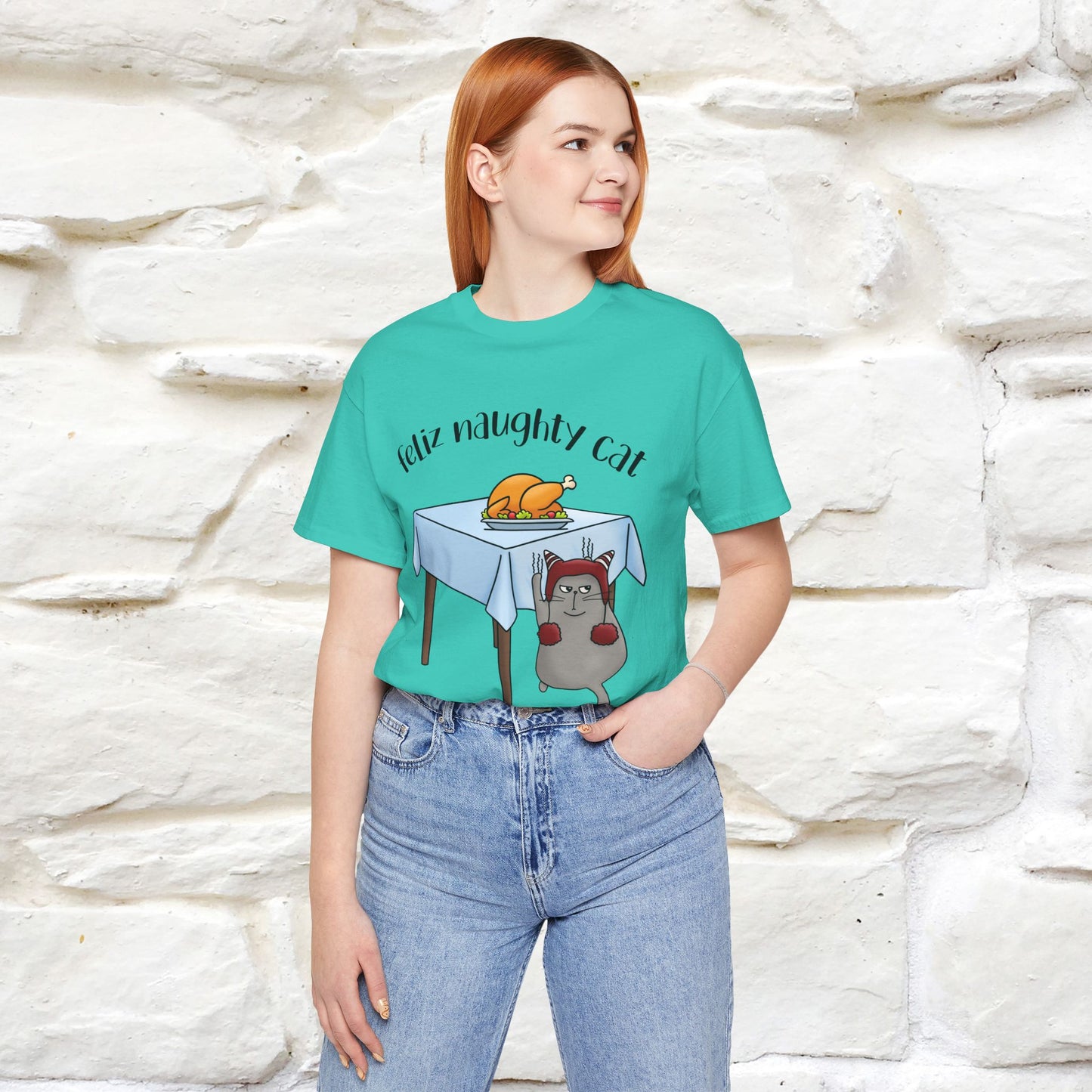 "Feliz Naughty Cat" |Funny Cat T-Shirt | Nunu&Miao Studio