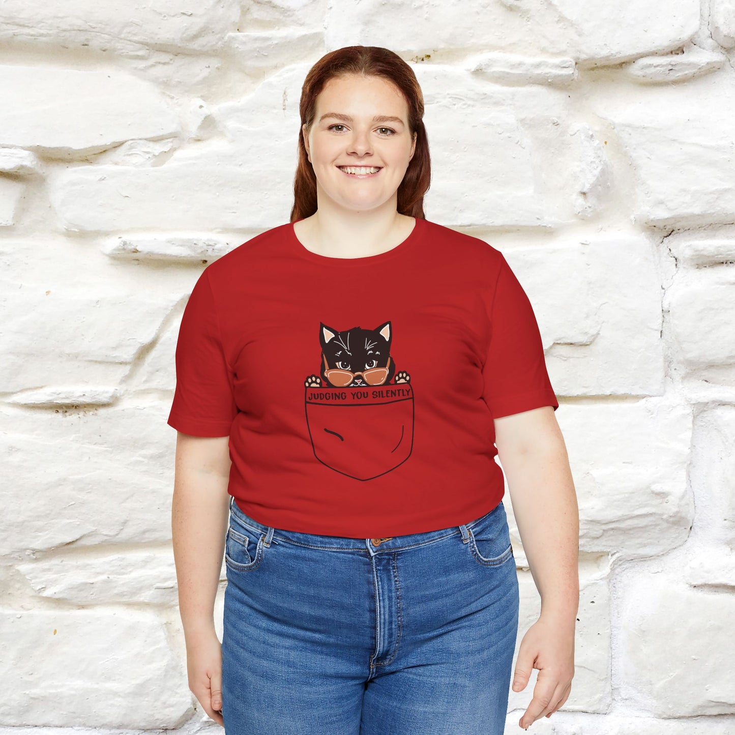 Judging You Silently Cat T-Shirt for Men | 100% Cotton* Funny & Sassy Tee - Nunu&Miao Studio
