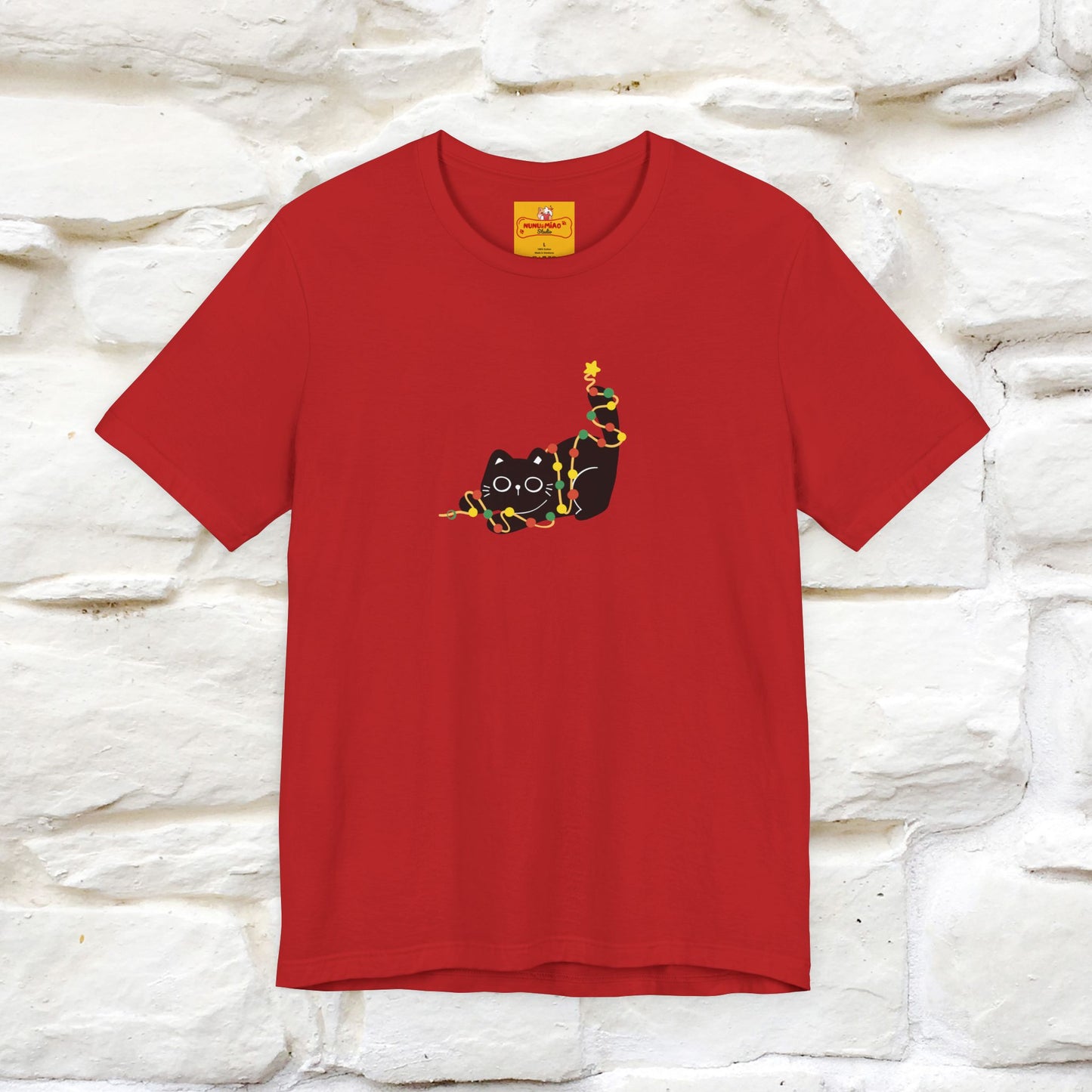 ''Be The Light" Cat T-Shirt| Front & Back Design | Nunu&Miao Studio