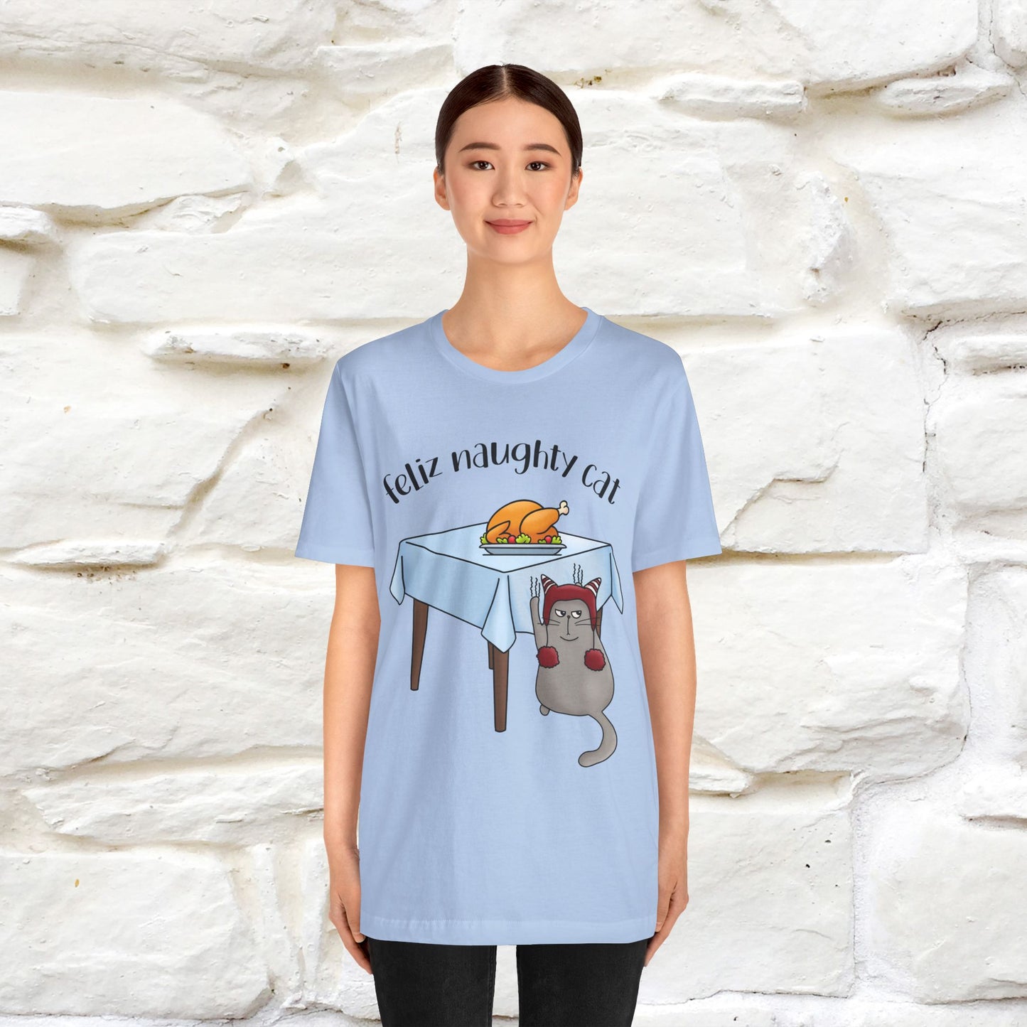 "Feliz Naughty Cat" |Funny Cat T-Shirt | Nunu&Miao Studio