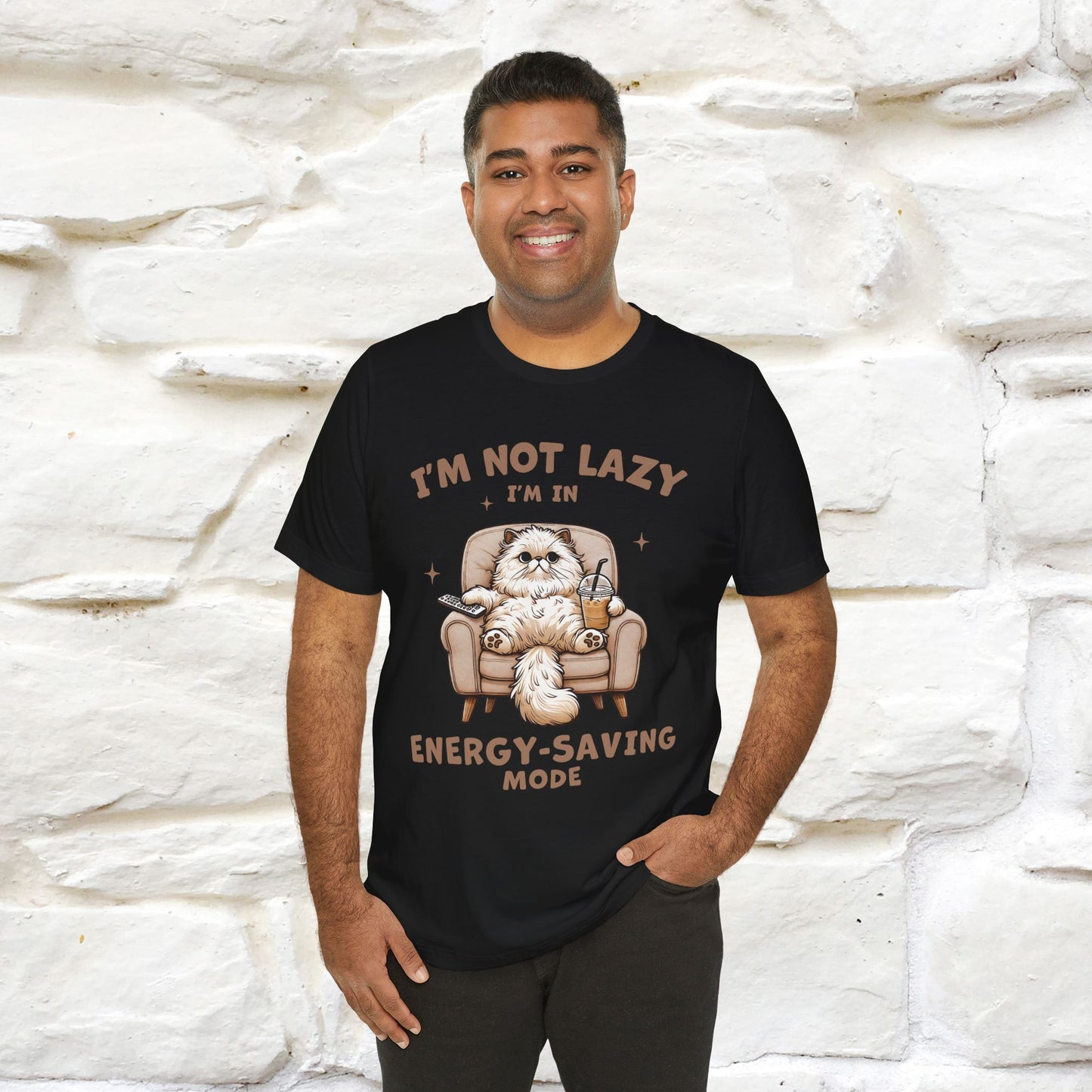 "I'm Not Lazy I'm In Energy-Saving Mode " Cat T-shirt |Nunu&Miao Studio