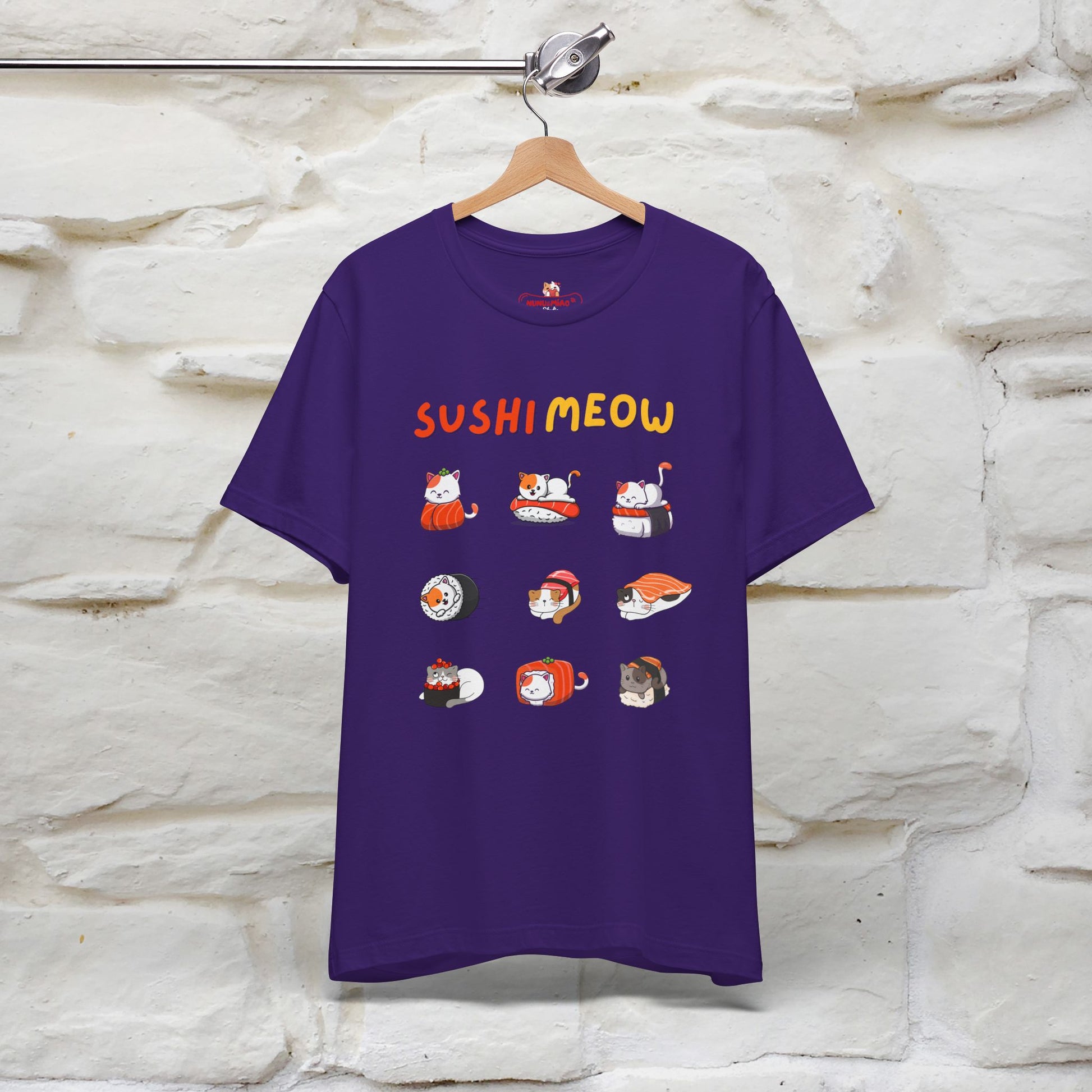 "Sushi Meow" Cat T-shirt for Men & Women | 100% Cotton* - Nunu&Miao Studio