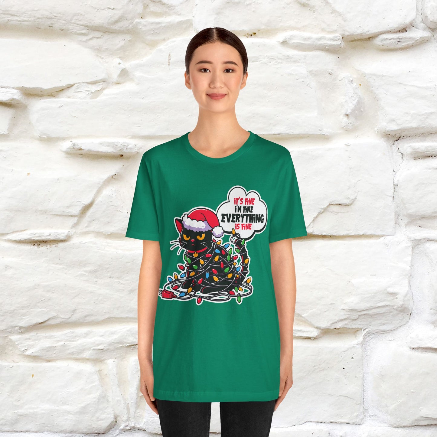 “Everything Is Fine..” | Cat T-Shirt | Nunu&Miao Studio