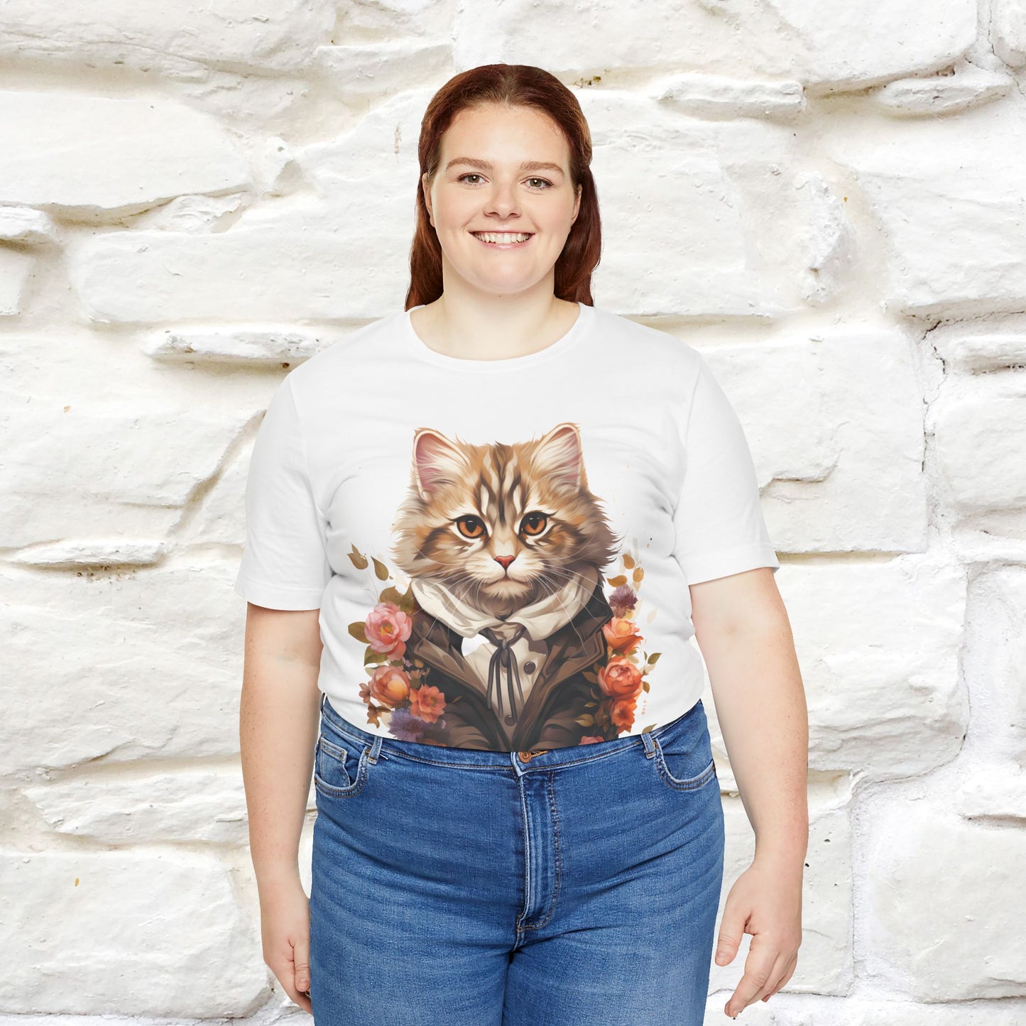 "Mr. Meow" Elegant Cat T-Shirt for Men & Women | 100% Cotton* - Nunu&Miao Studio