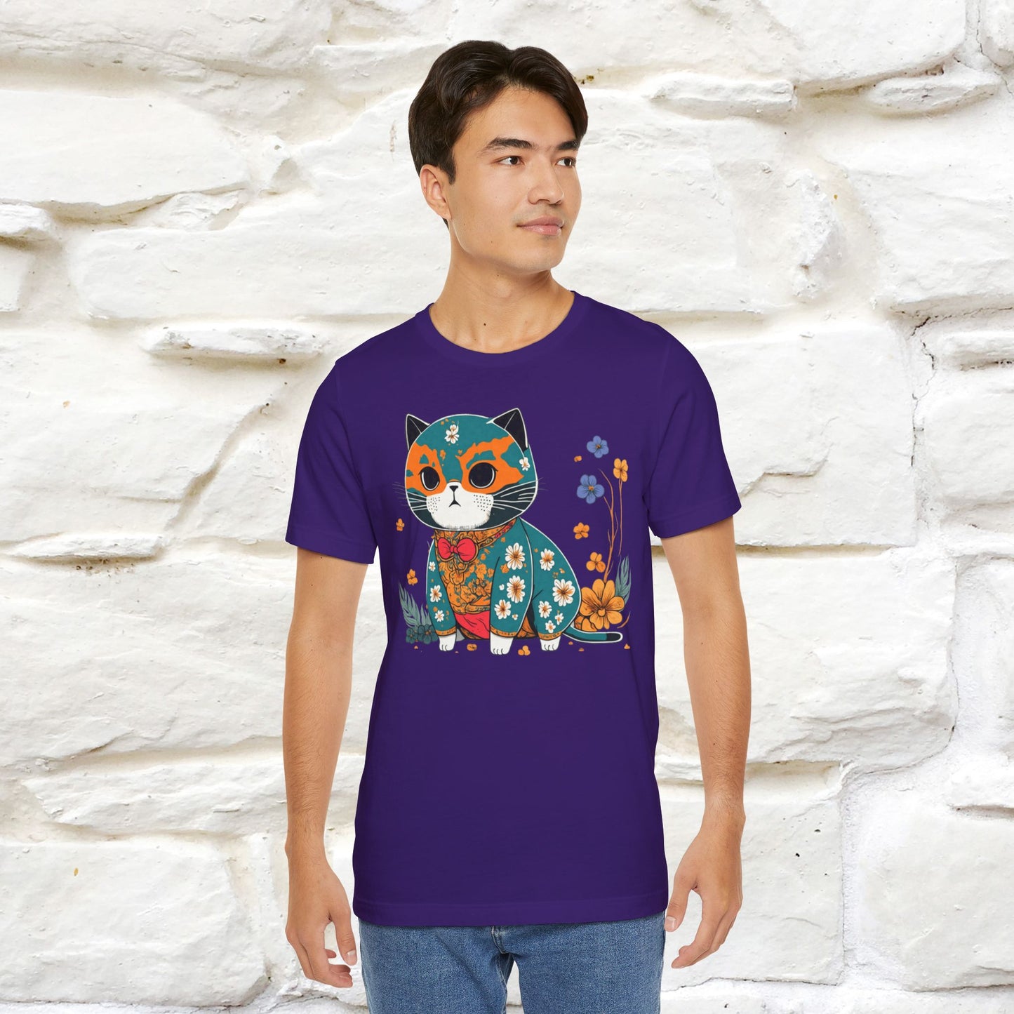 Zen Garden Cat: Japanese-Inspired T-Shirt for Men & Women | 100% Cotton* - Nunu&Miao Studio