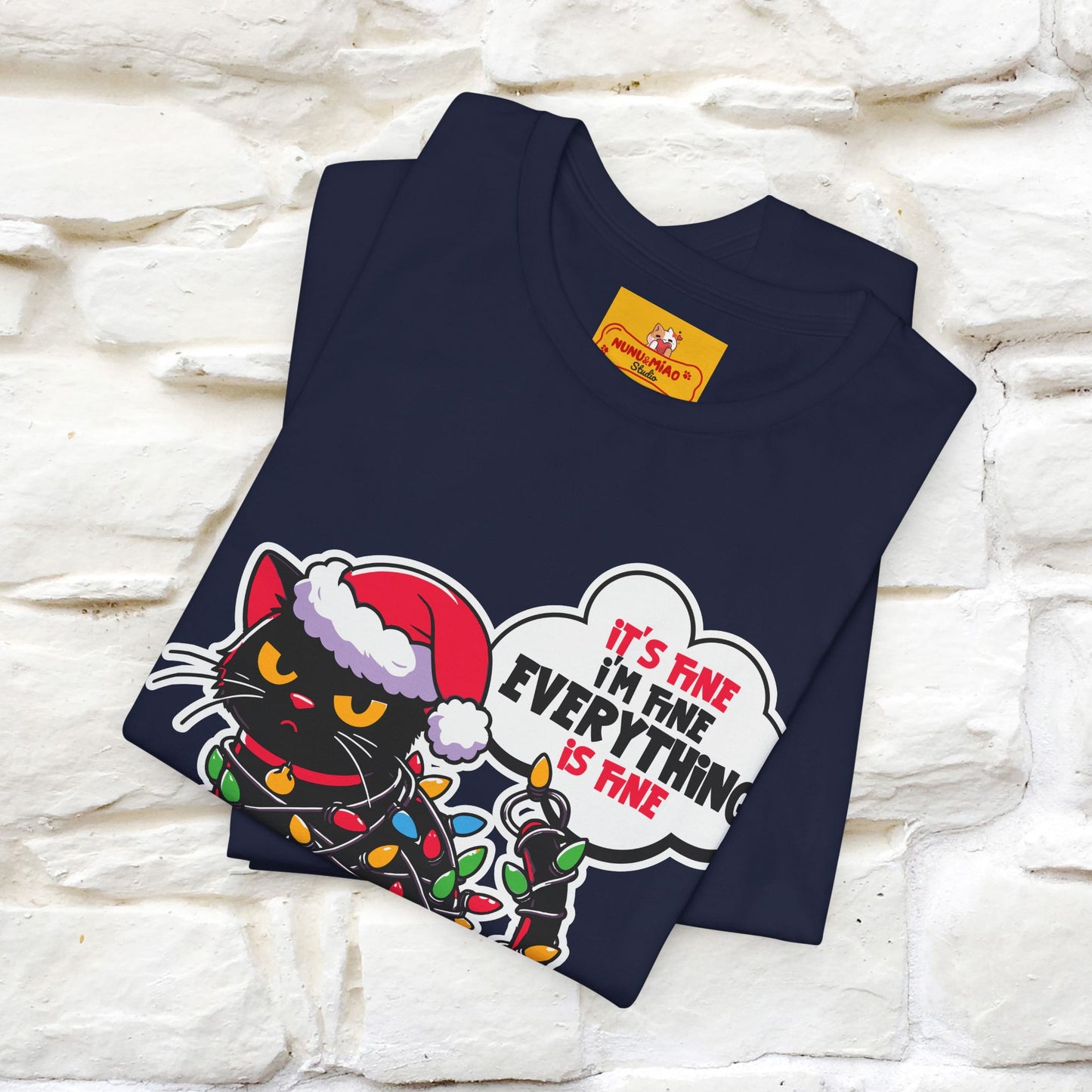 “Everything Is Fine..” | Cat T-Shirt | Nunu&Miao Studio